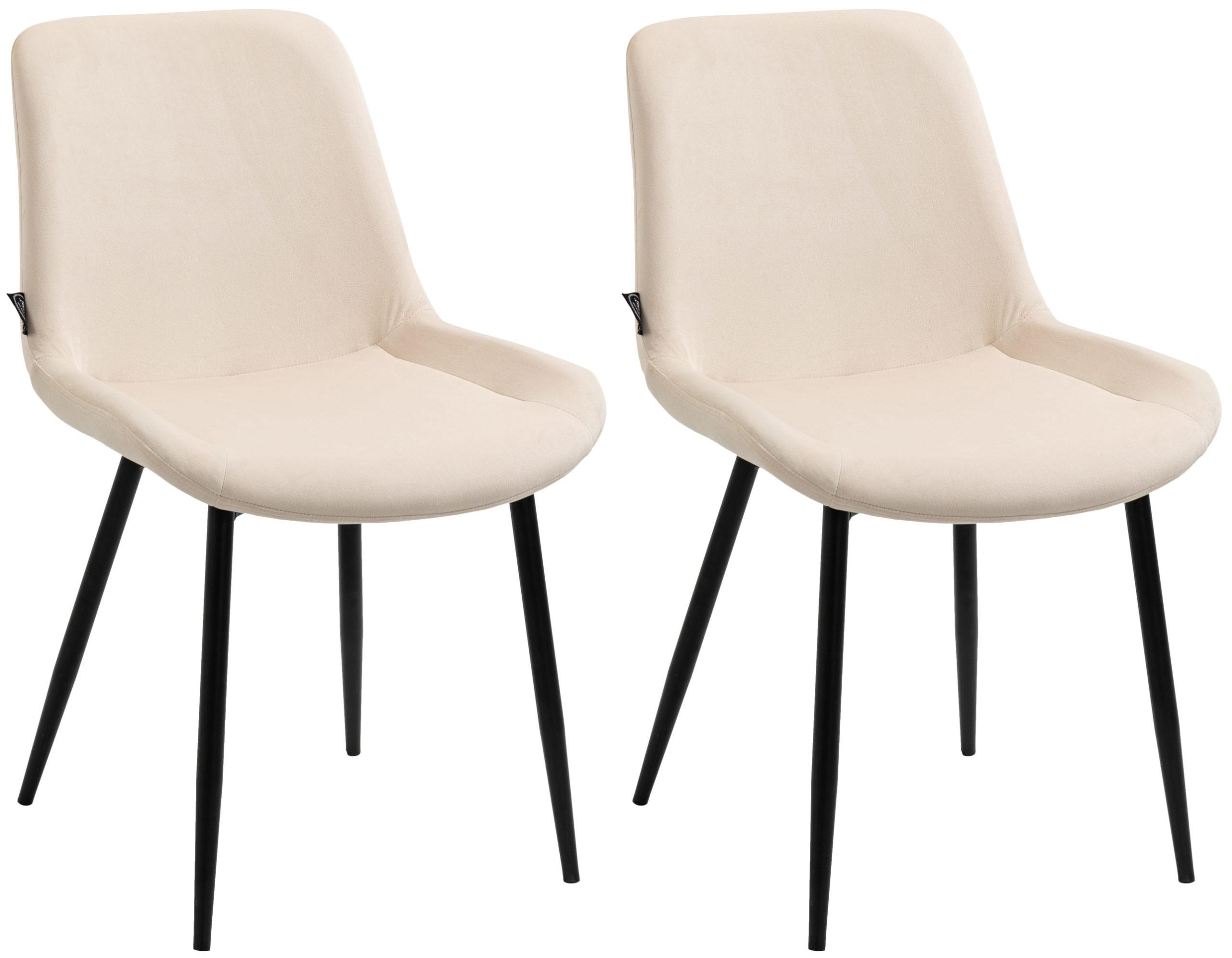 2er Set Esszimmerstühle Victoria Samt