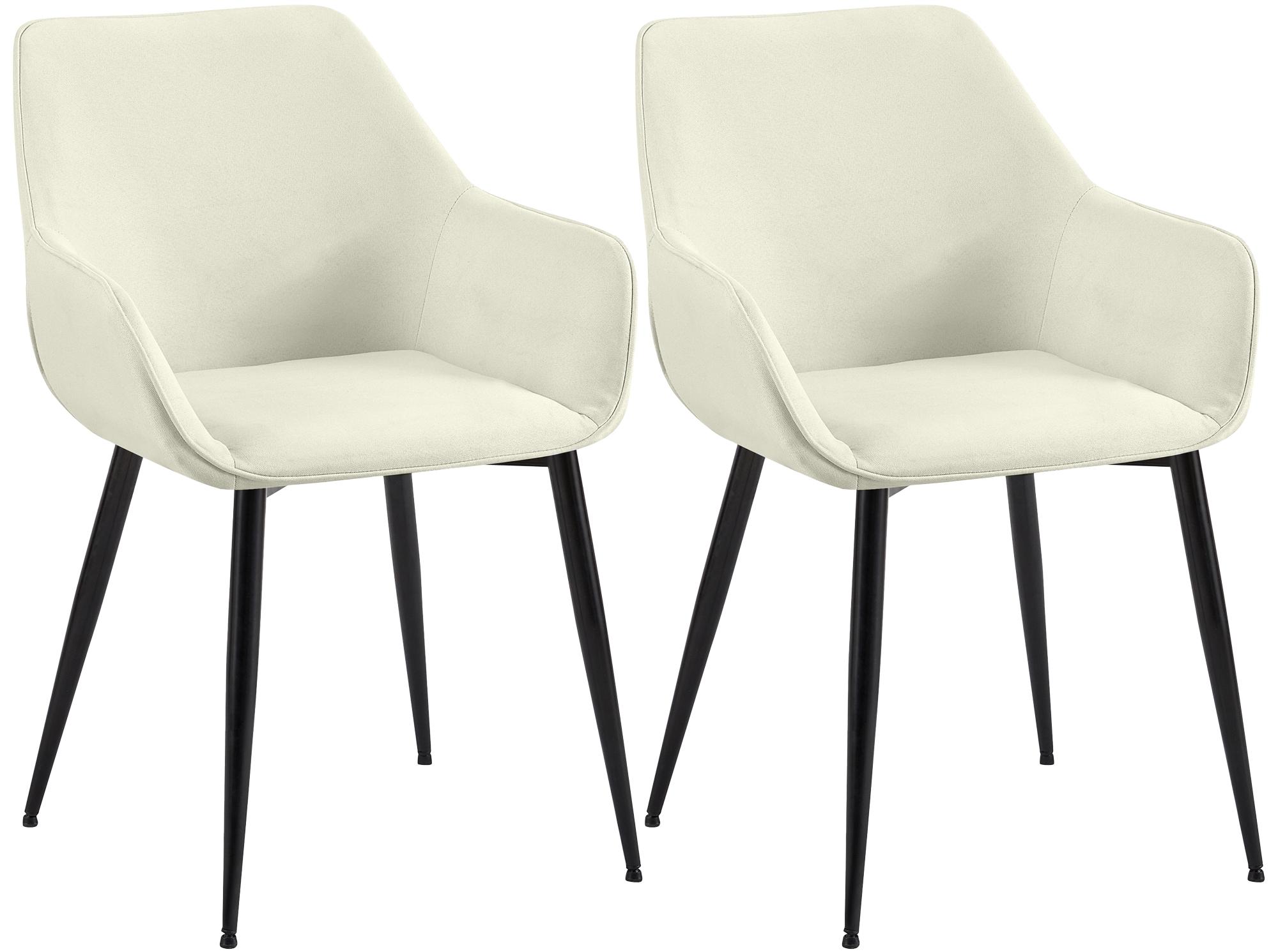 2er Set Esszimmerstuhl Vessa Stoff