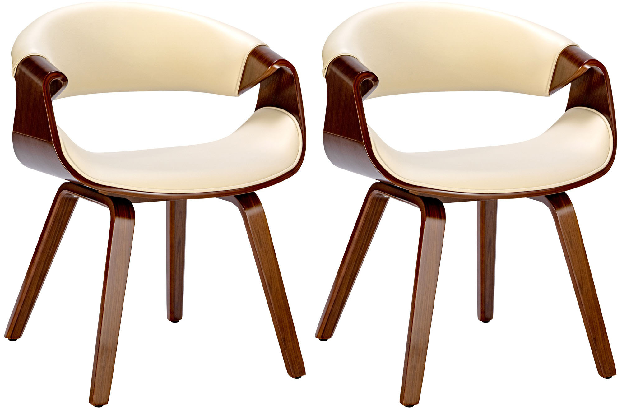 2er Set Esszimmerstuhl Foley Kunstleder