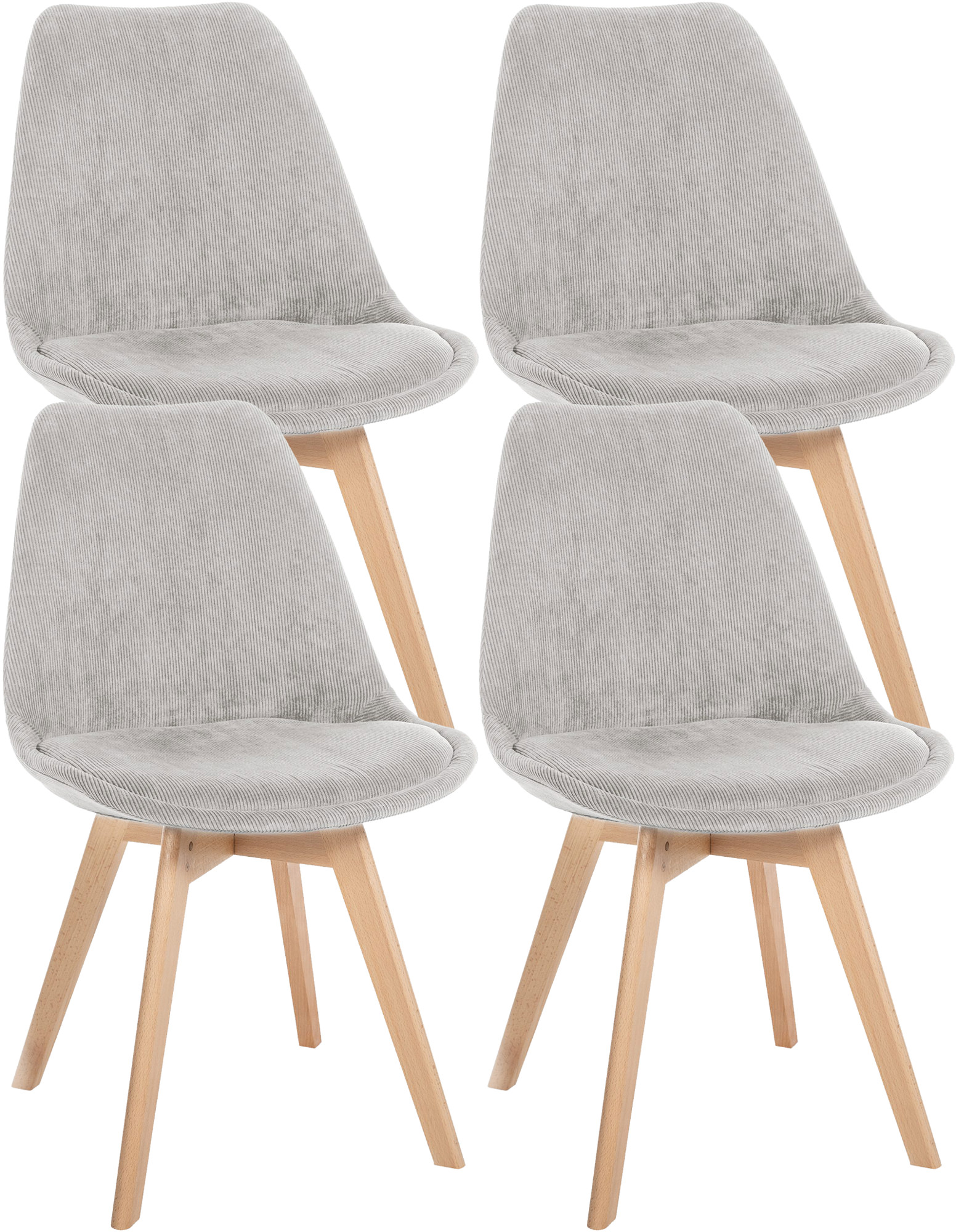 4er Set Stuhl Linares Cord