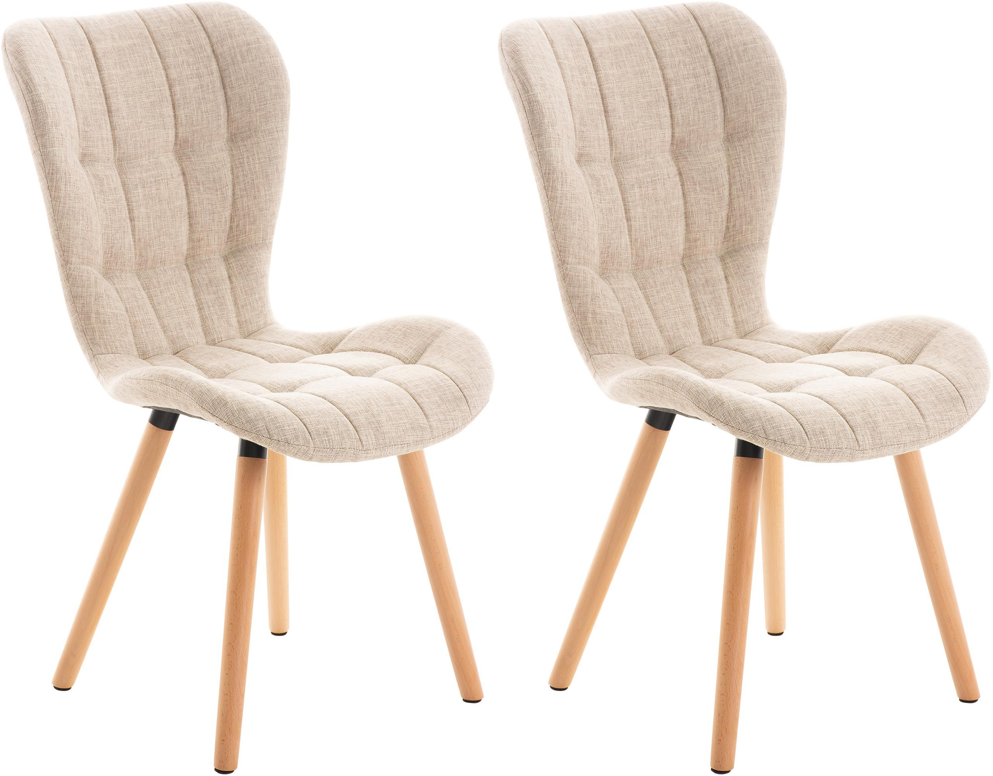 2er Set Stuhl Elda Stoff