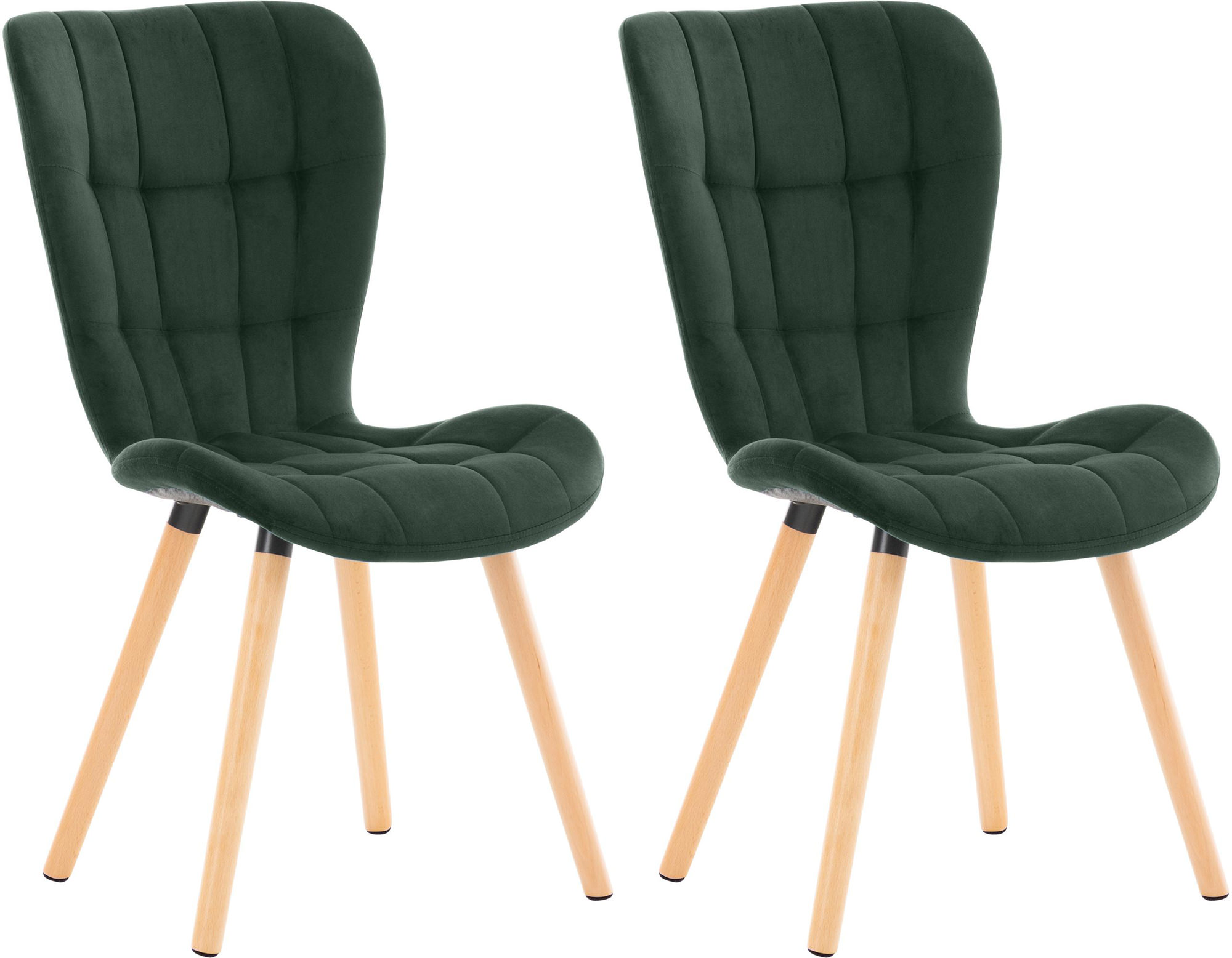 2er Set Stuhl Elda Samt