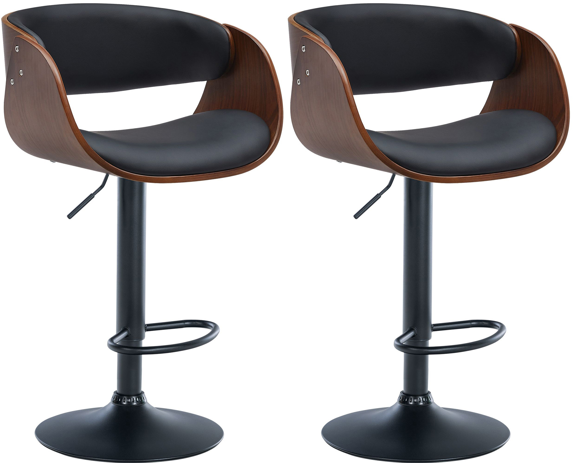 2er Set Barhocker Portmore Kunstleder B