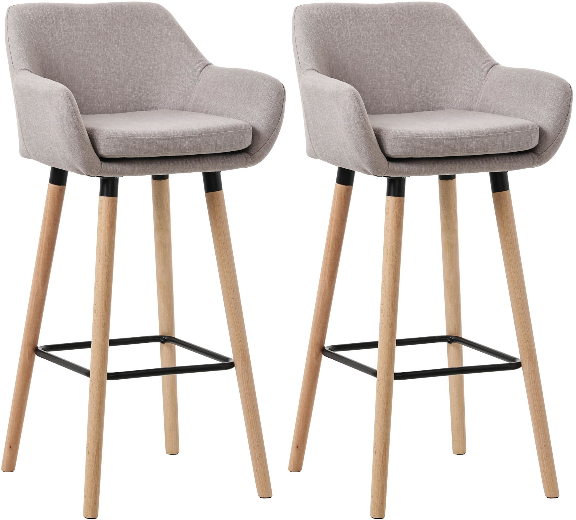 2er Set Barhocker Grant Stoff - Image 5