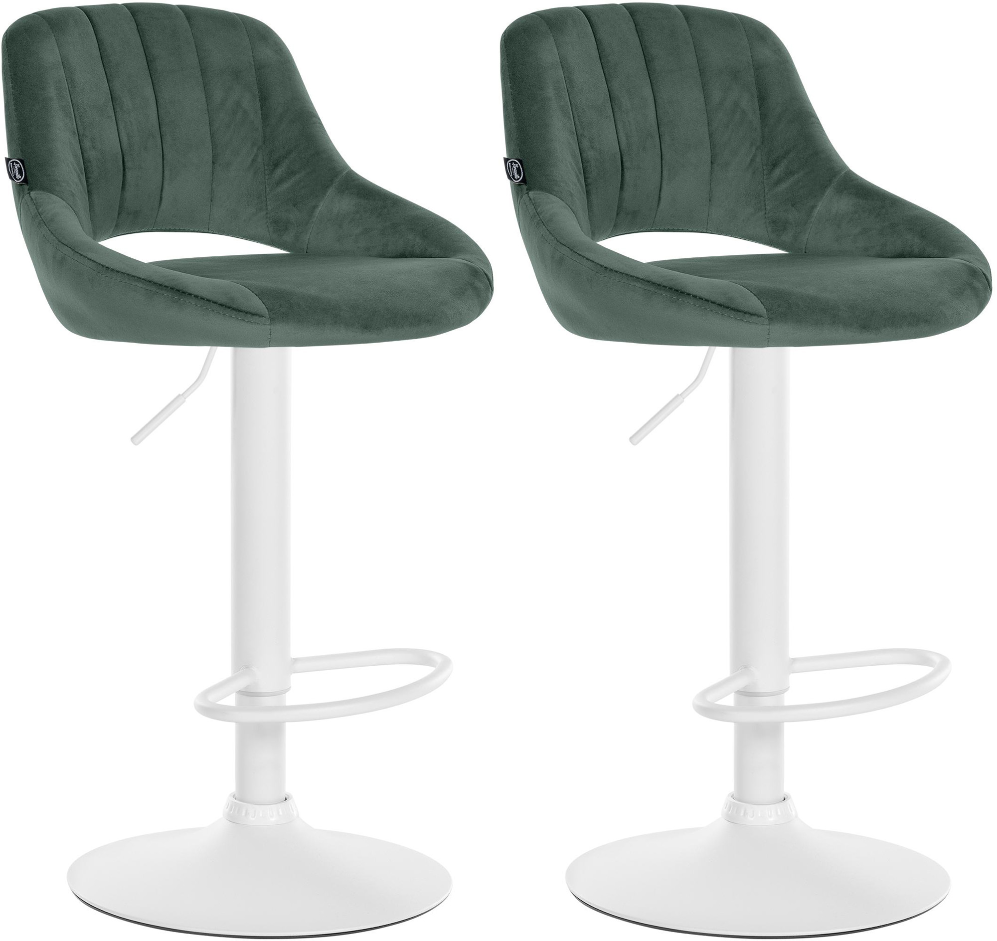 2er Set Barhocker Milet Samt W