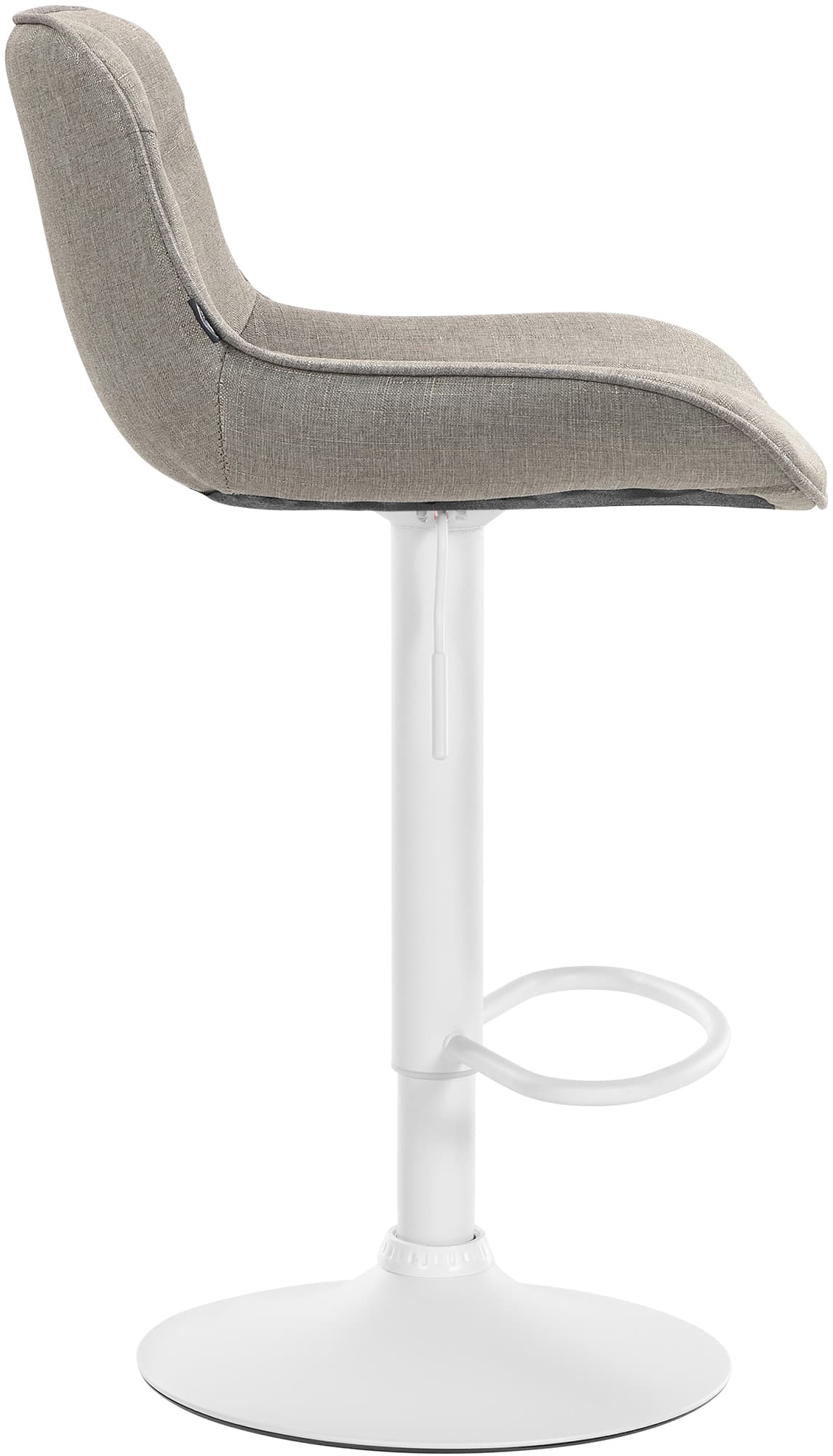 2er Set Barhocker Vonore Stoff Weiß - Image 3