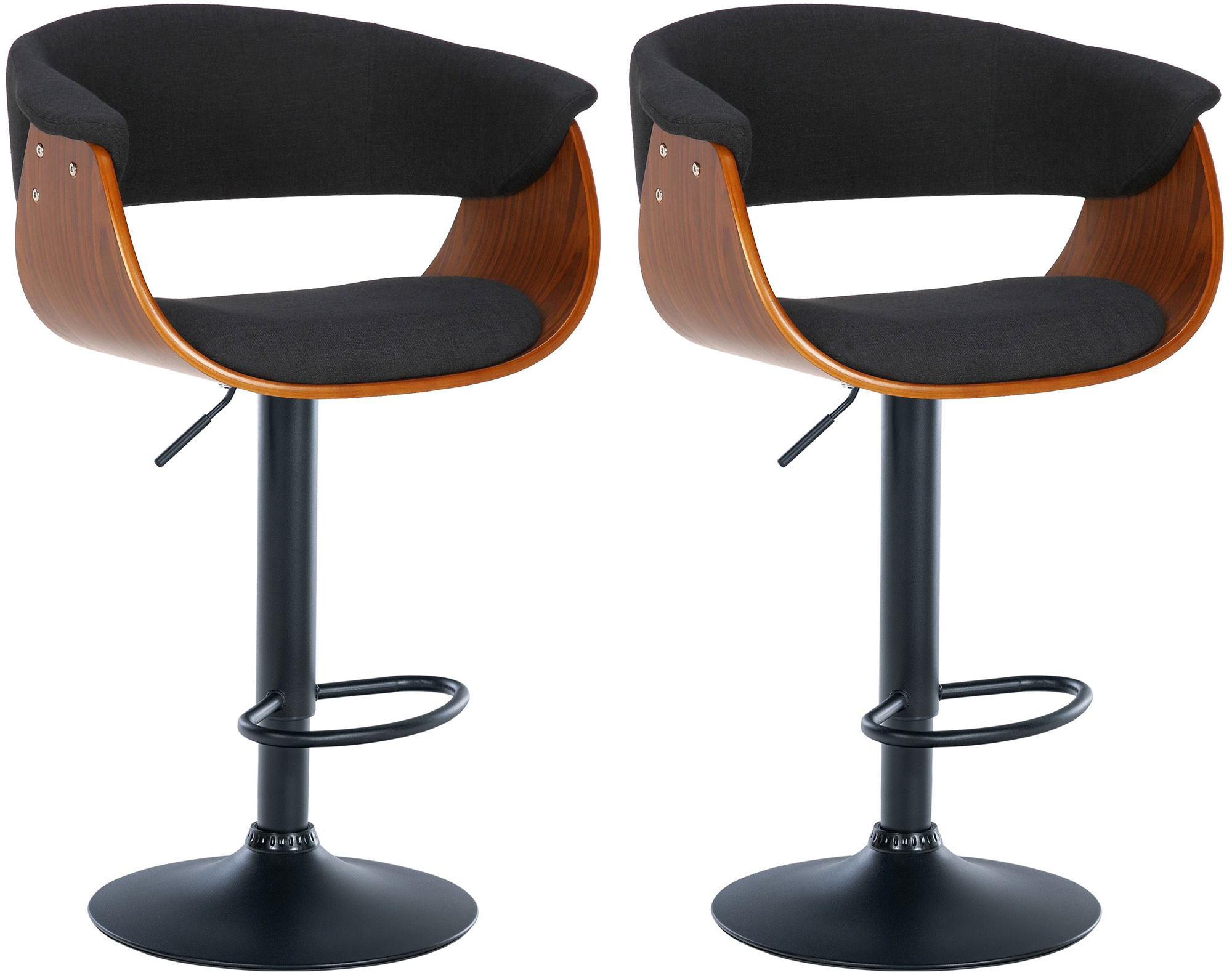 2er Set Barhocker Vestal Stoff