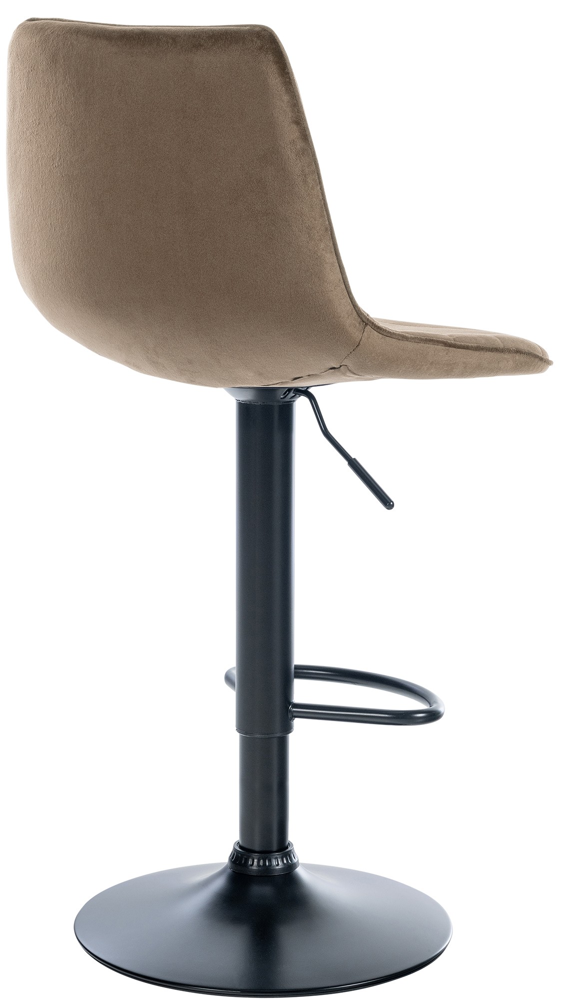 2er Set Barhocker Lex Samt Schwarz - Image 3