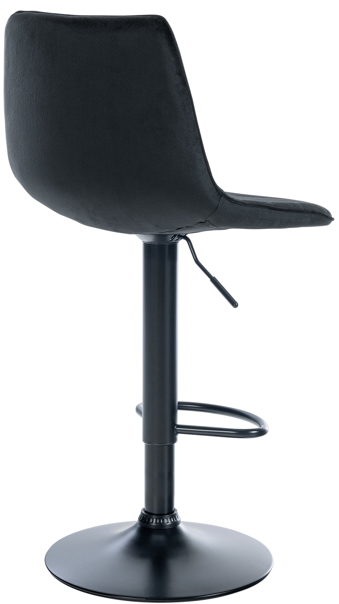2er Set Barhocker Lex Samt Schwarz - Image 3