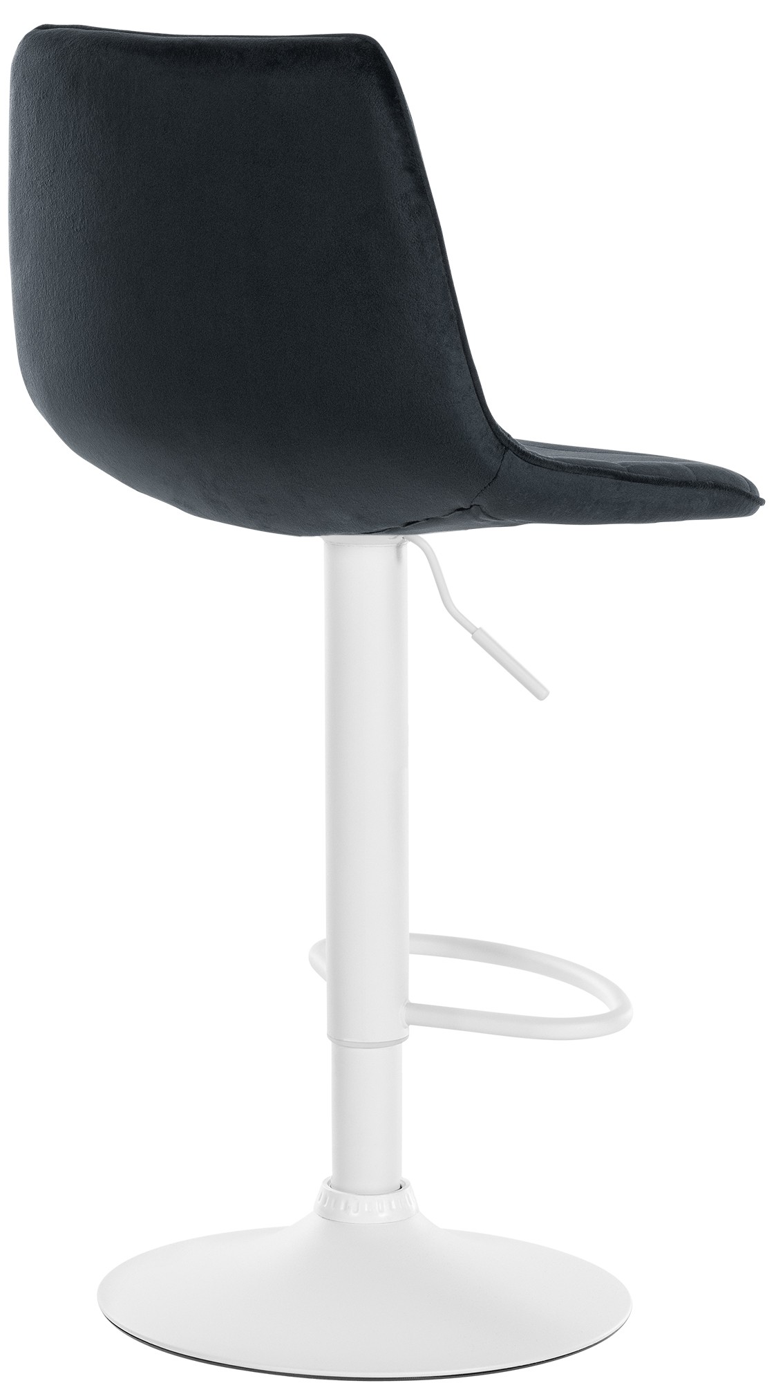 2er Set Barhocker Lex Samt Weiß - Image 3