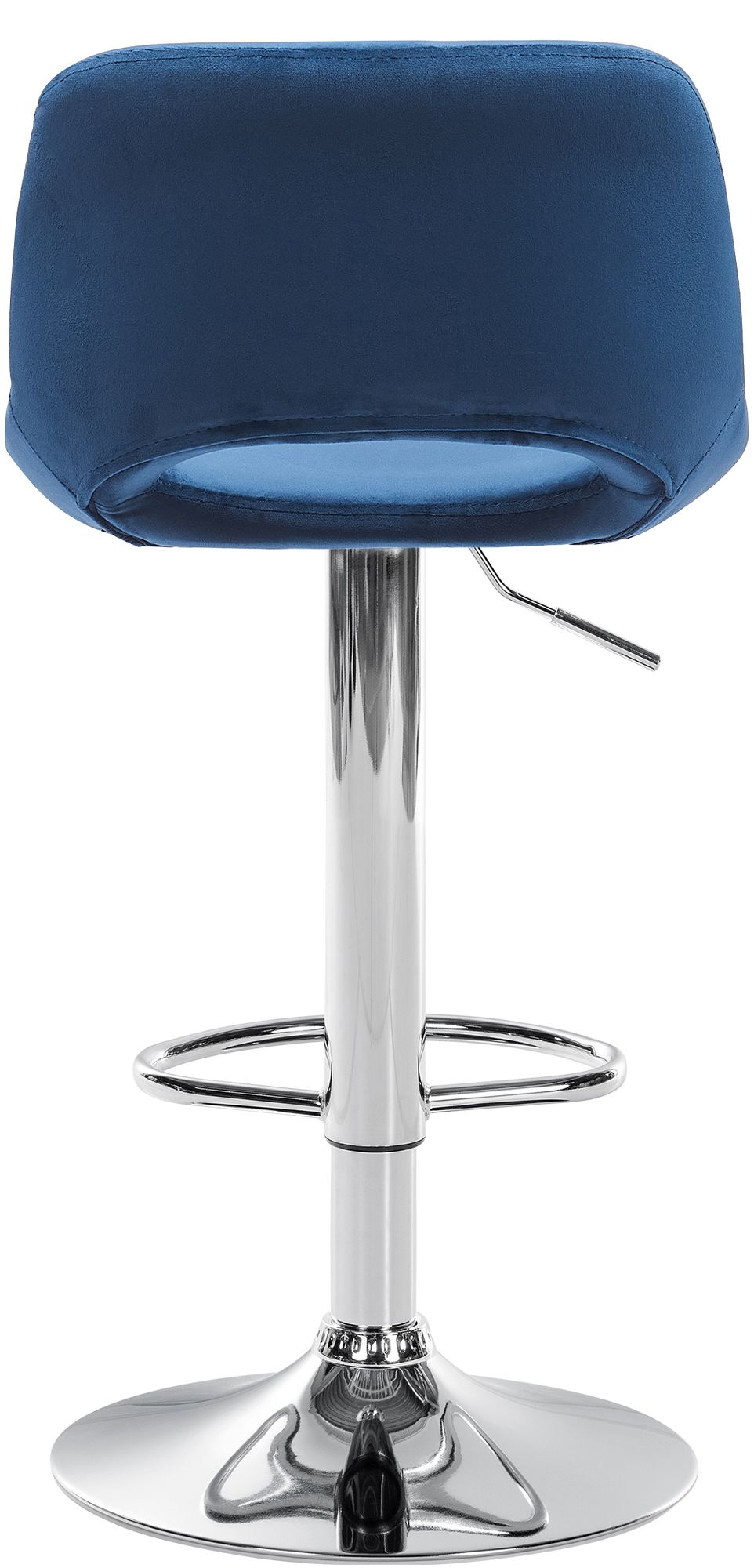 2er Set Barhocker Camden Samt Chrom