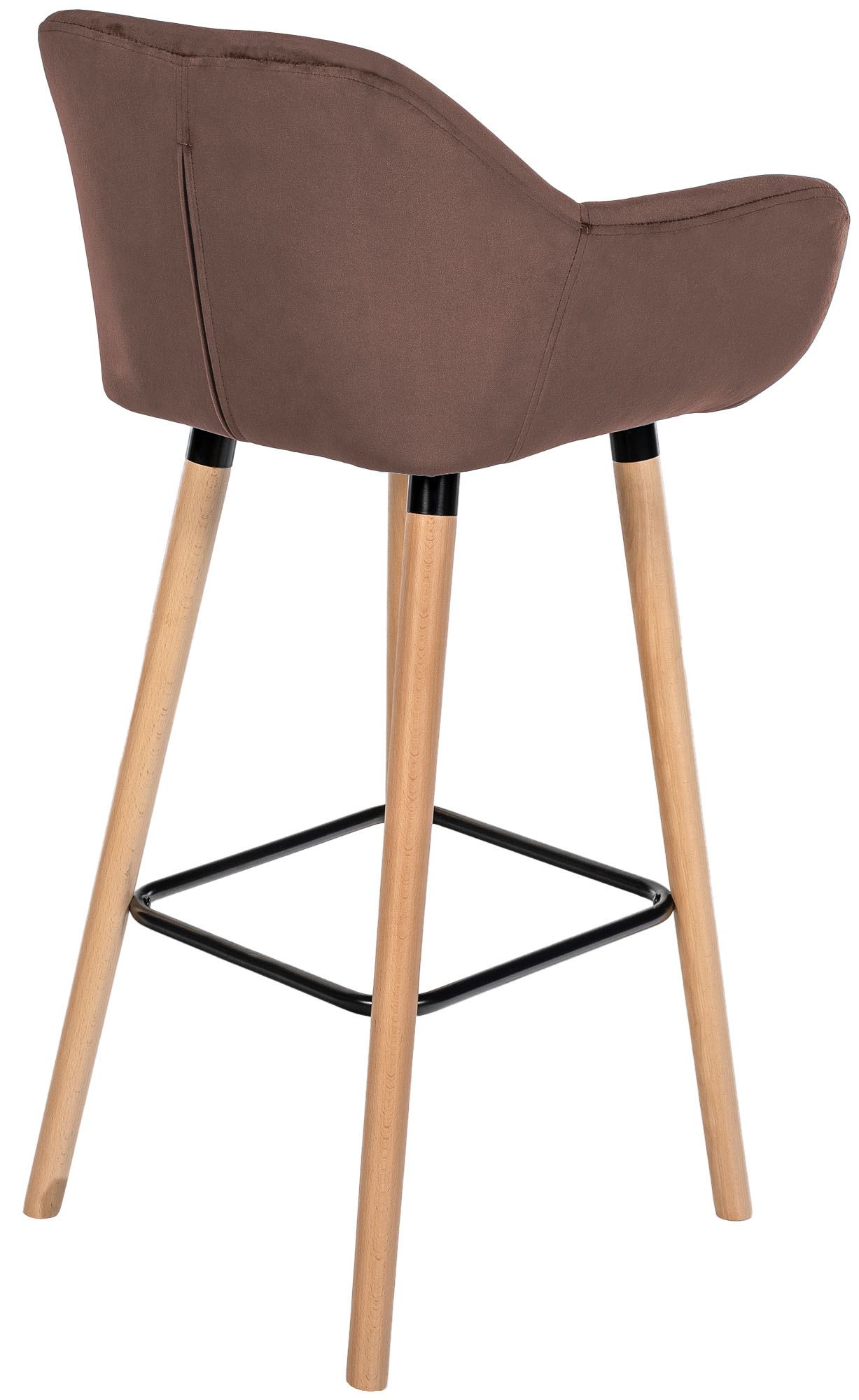 2er Set Barhocker Grant Samt - Image 5