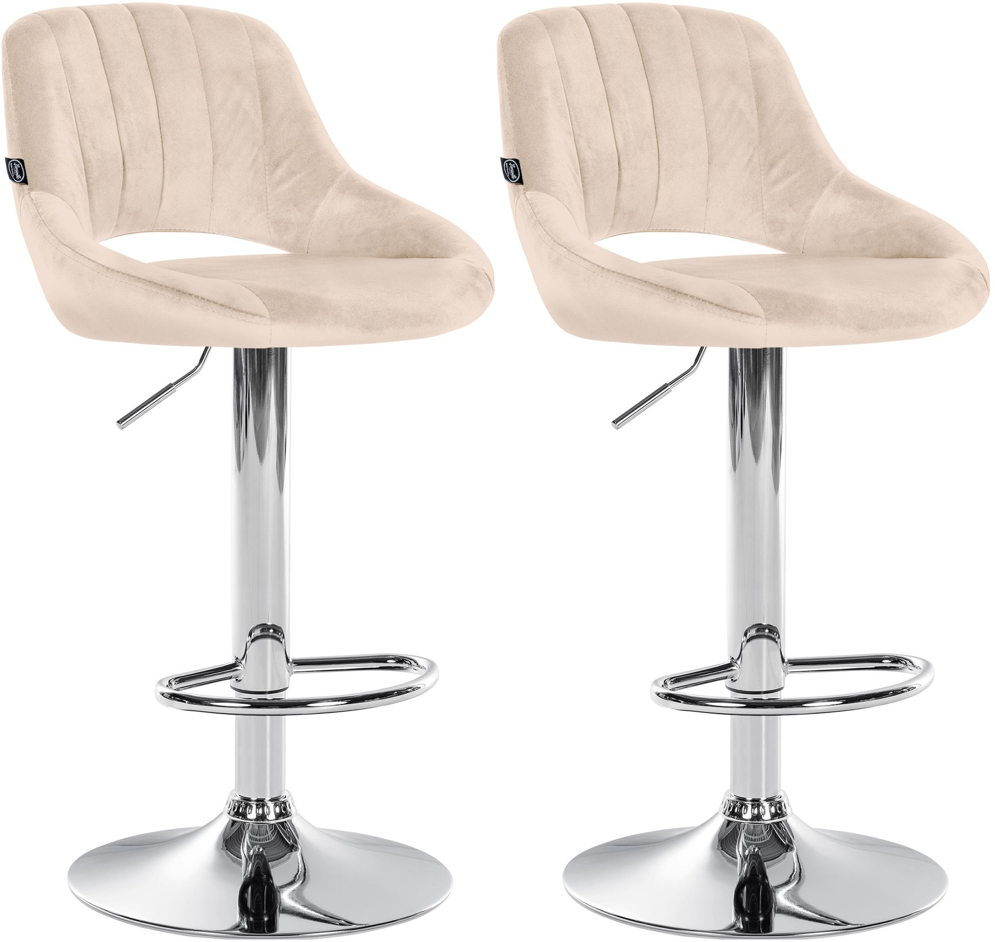 2er Set Barhocker Milet Samt C