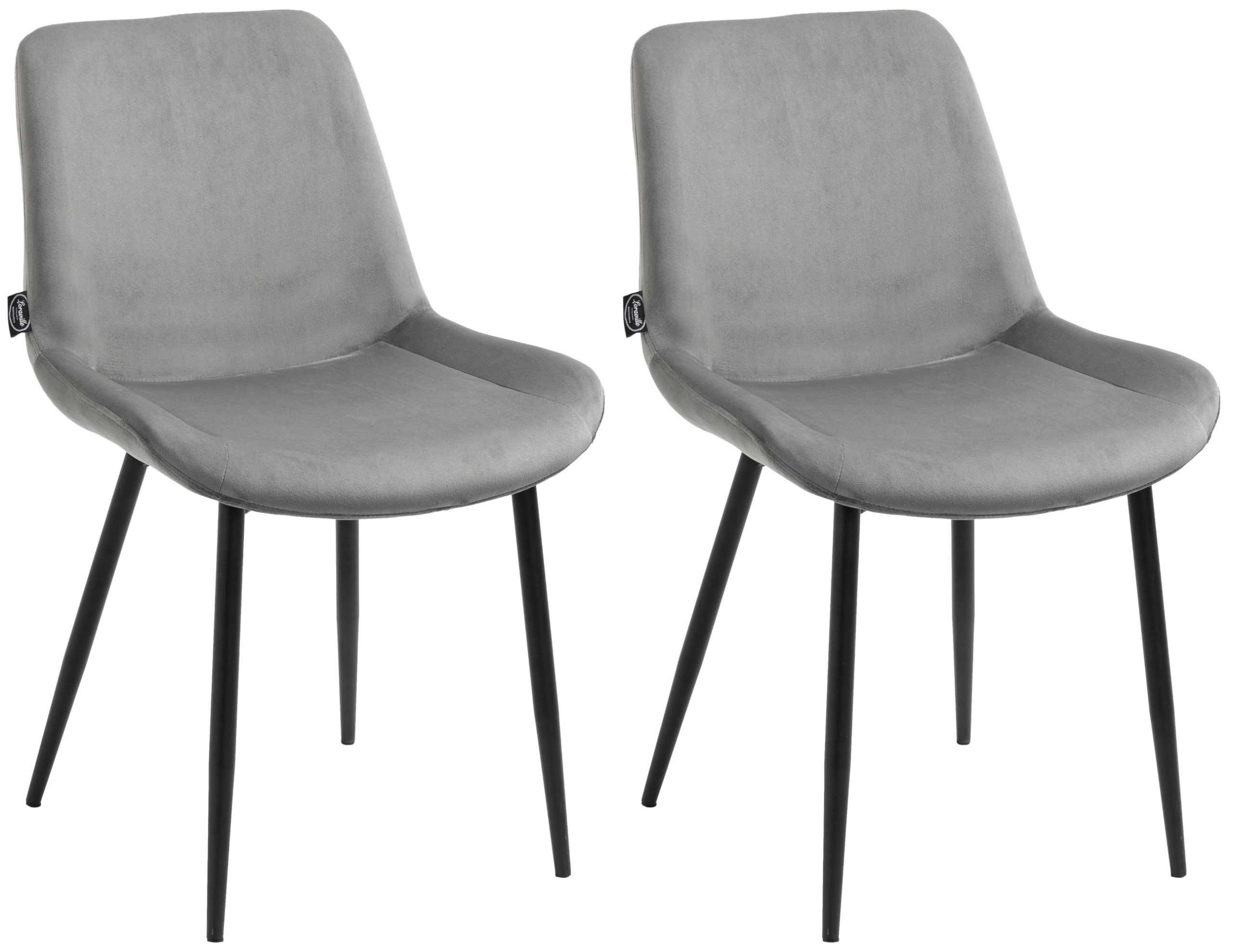 2er Set Esszimmerstühle Victoria Samt