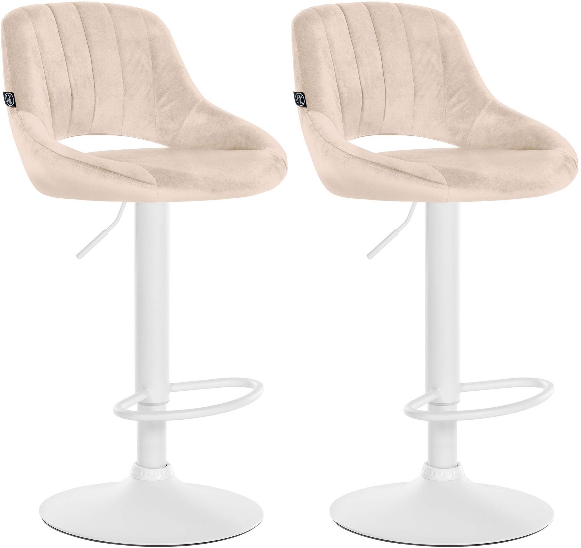 2er Set Barhocker Milet Samt W