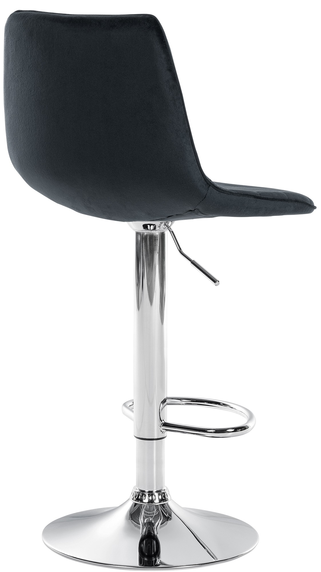 2er Set Barhocker Lex Samt Chrom - Image 3