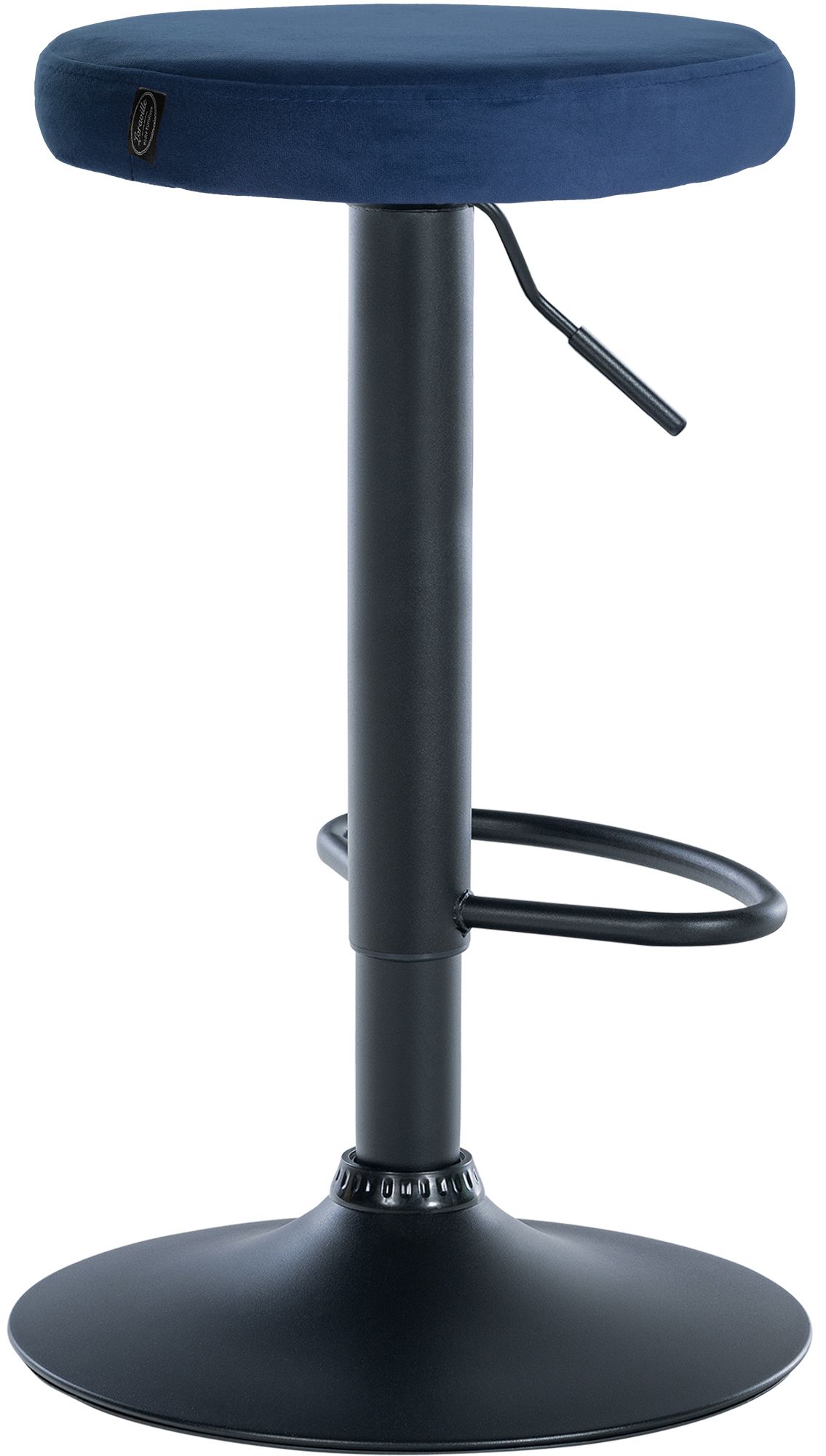2er Set Barhocker Ponte Samt Schwarz - Image 5