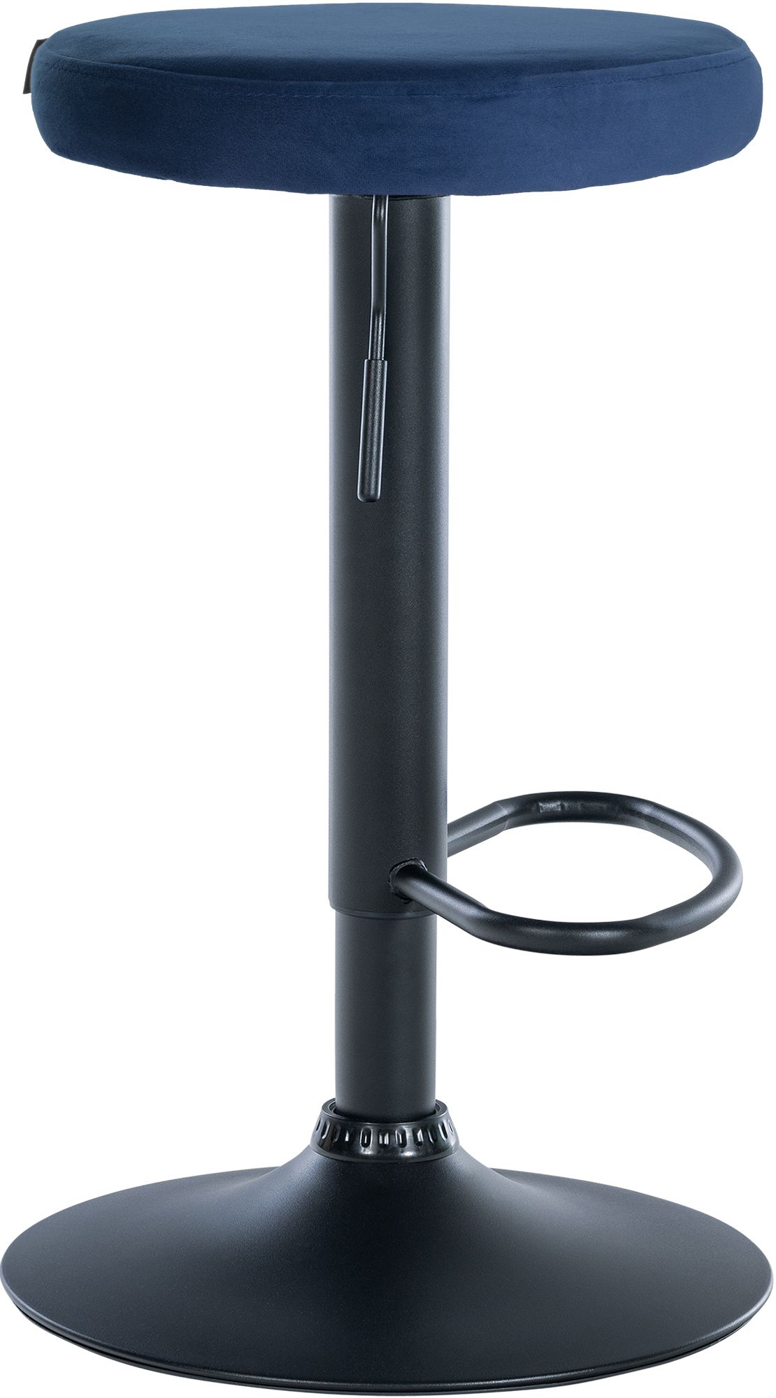 2er Set Barhocker Ponte Samt Schwarz - Image 4