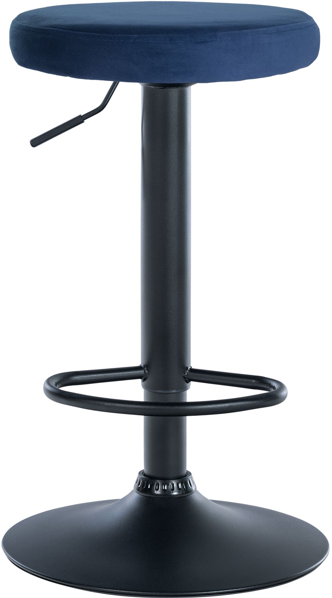 2er Set Barhocker Ponte Samt Schwarz - Image 3