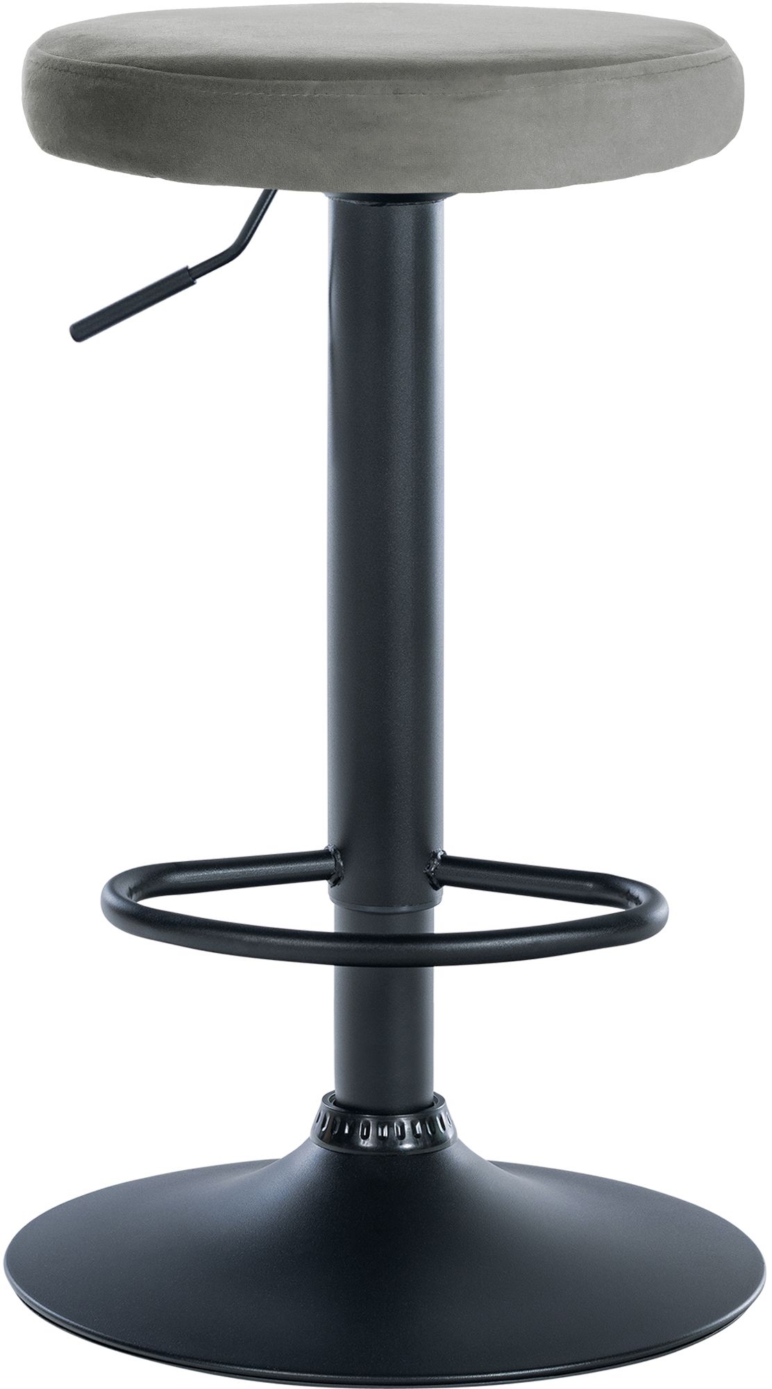 2er Set Barhocker Ponte Samt Schwarz - Image 3