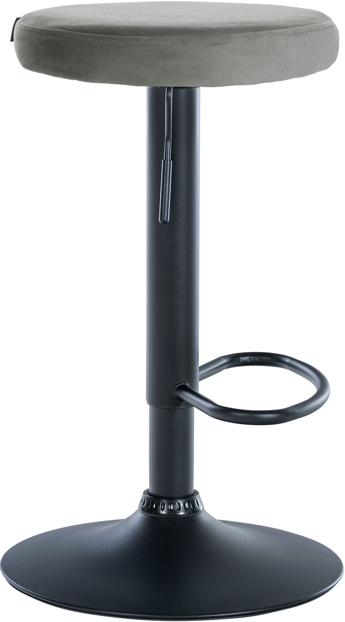 2er Set Barhocker Ponte Samt Schwarz - Image 4