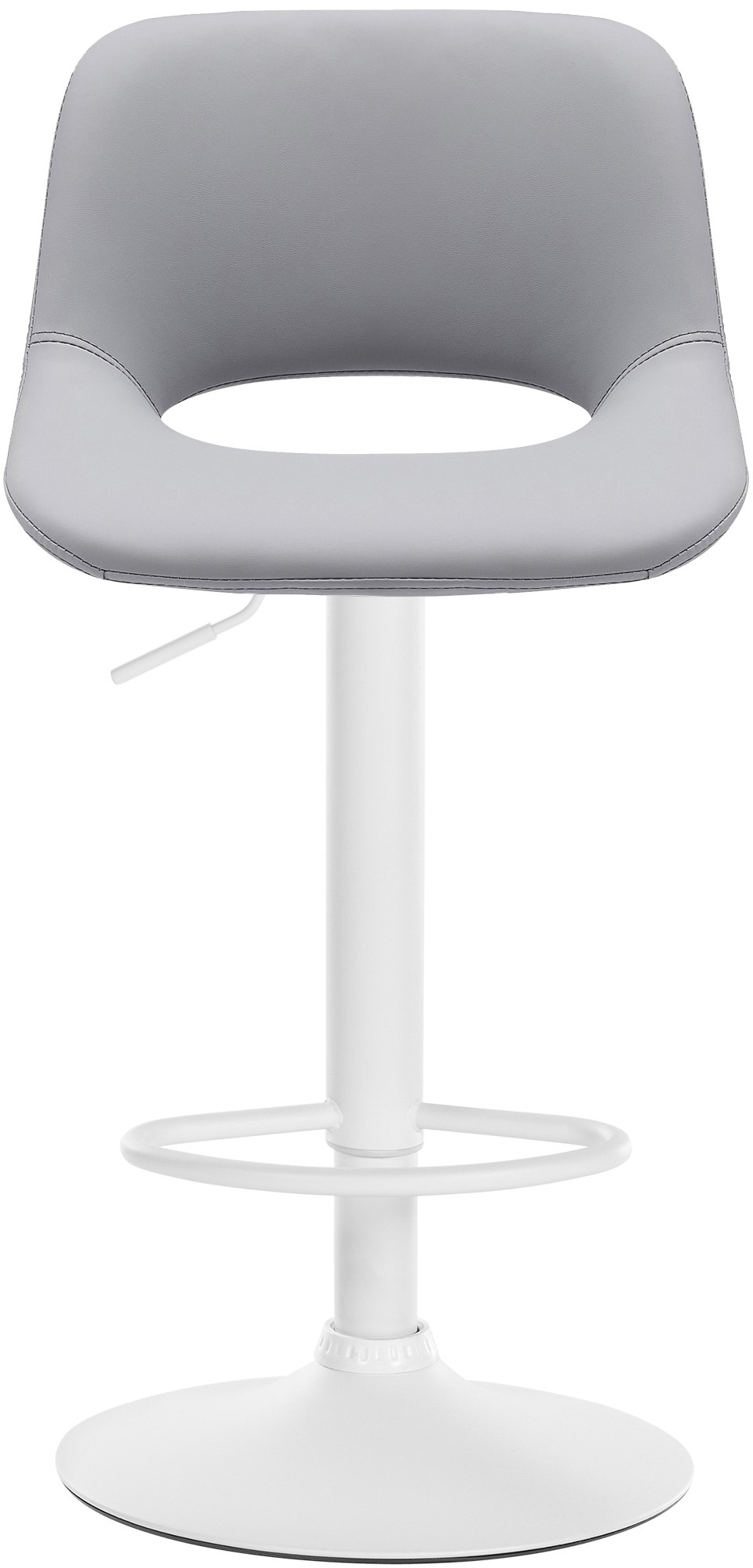 2er Set Barhocker Camden Kunstleder Weiß - Image 6