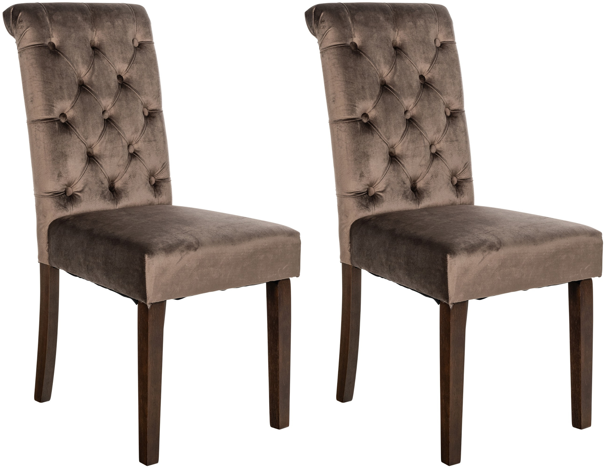 2er Set Esszimmerstühle Lisburn Samt