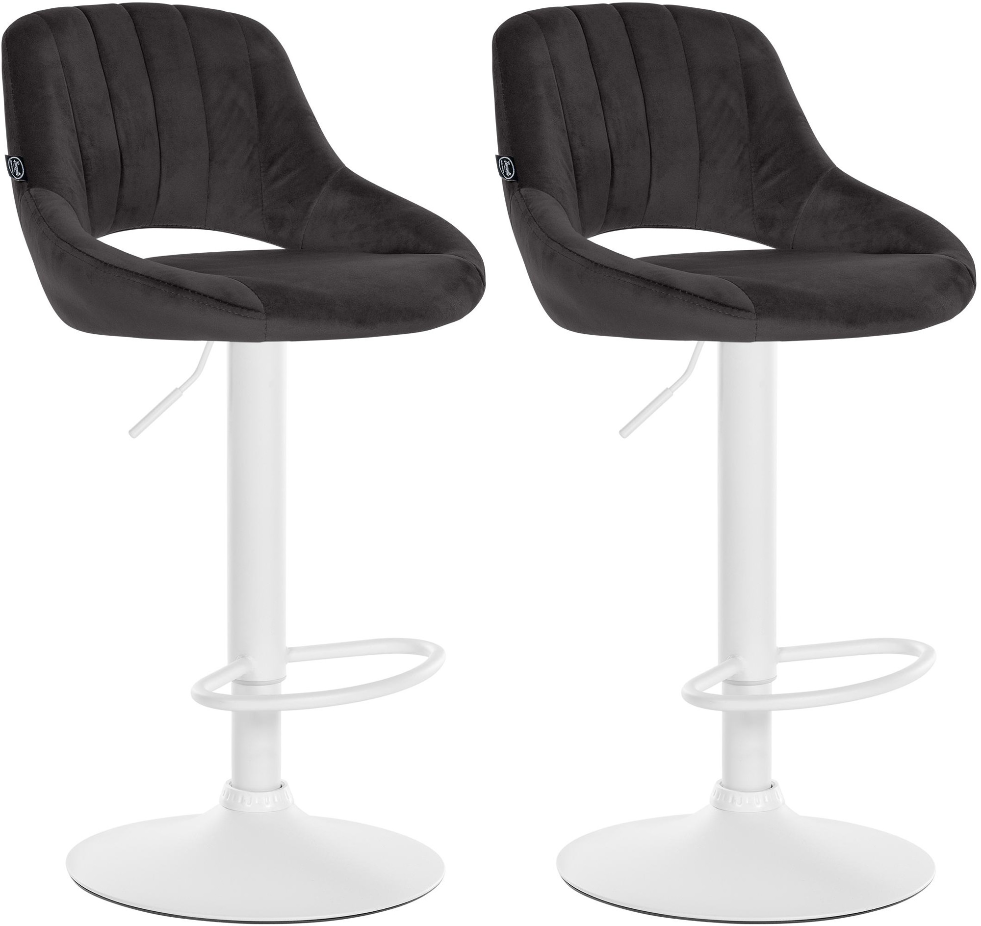 2er Set Barhocker Milet Samt W