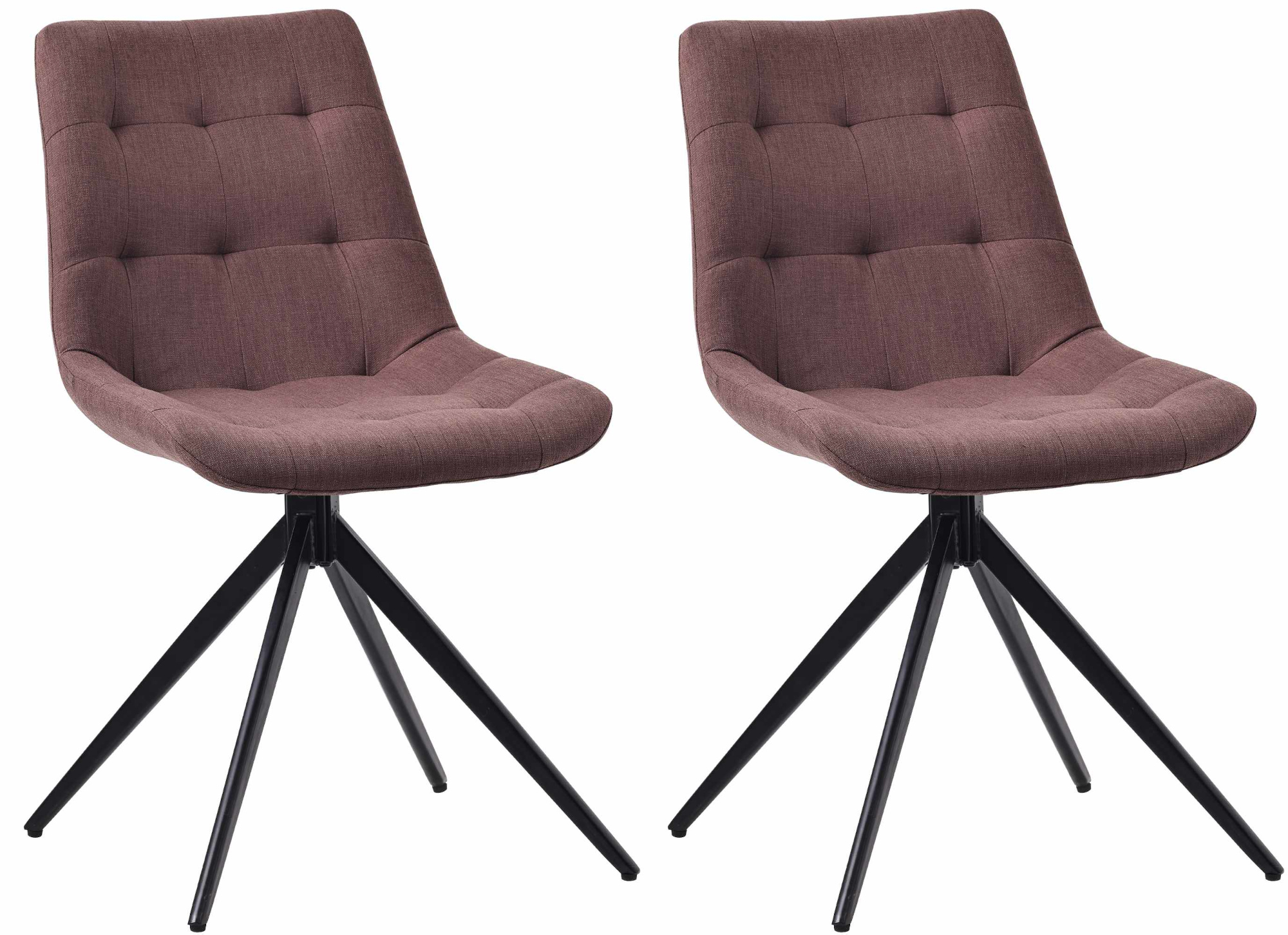 2er Set Esszimmerstuhl Merna Stoff