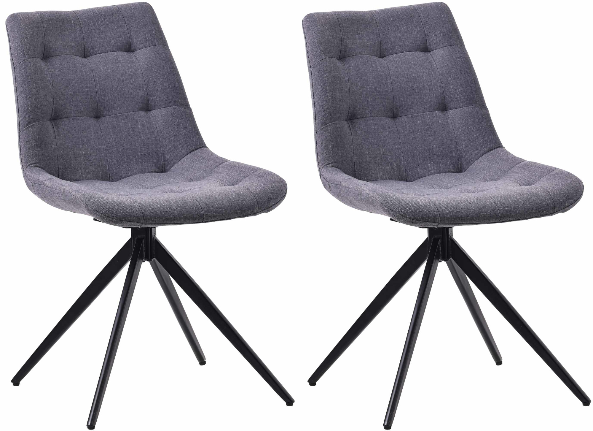 2er Set Esszimmerstuhl Merna Stoff