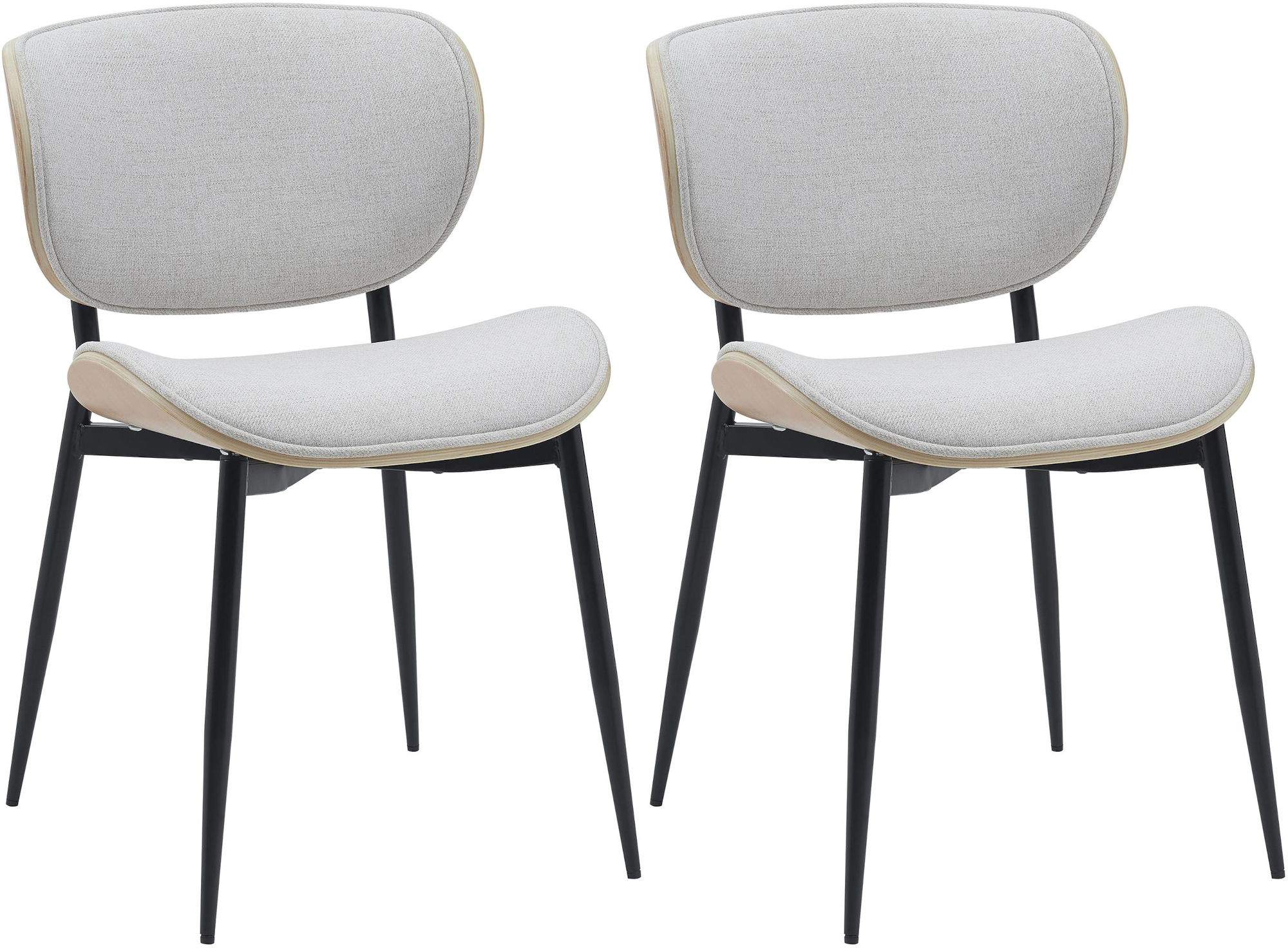 2er Set Esszimmerstuhl Enid Stoff