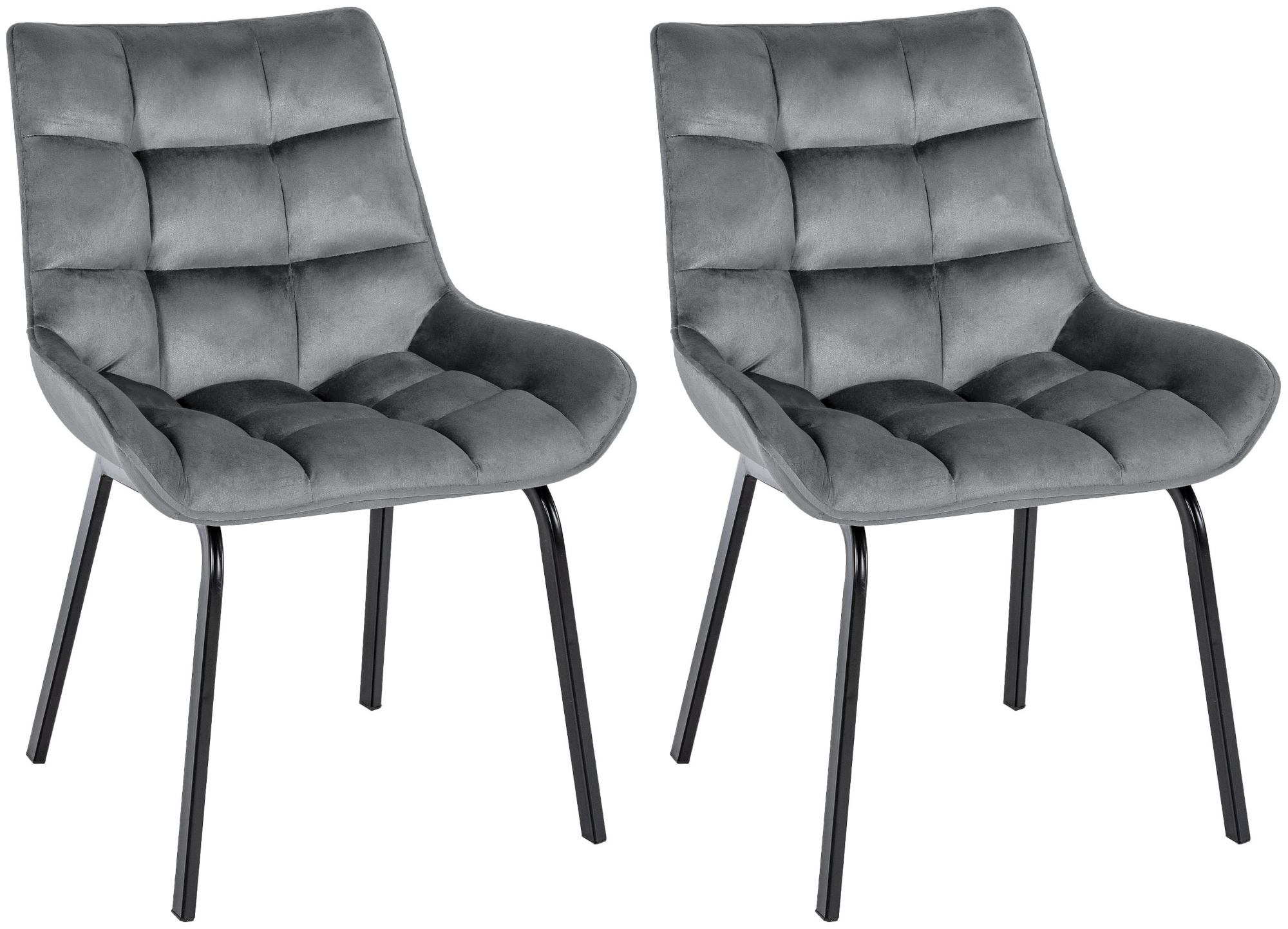 2er Set Stuhl Saranda Samt