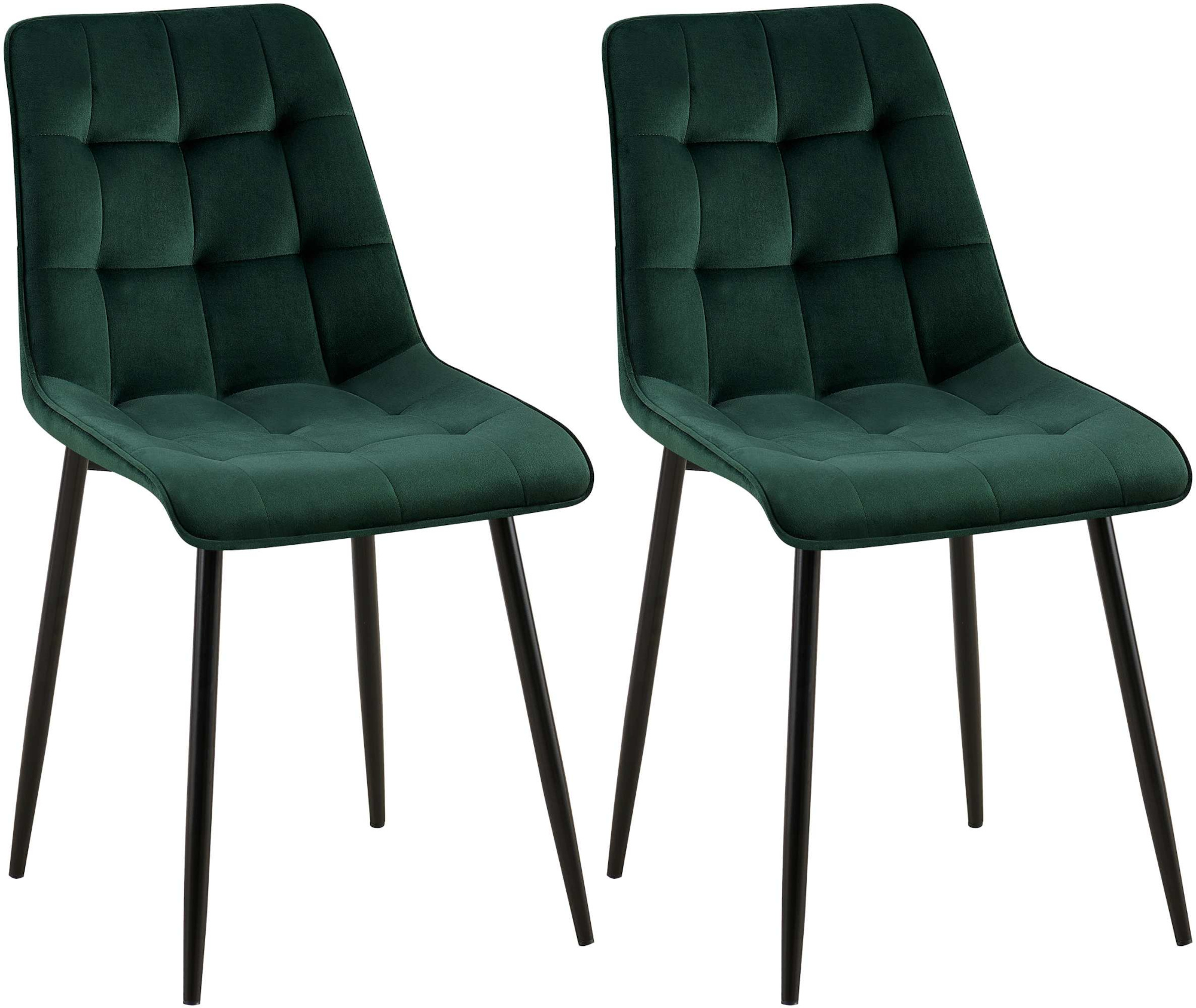 2er Set Esszimmerstuhl Gifford Samt