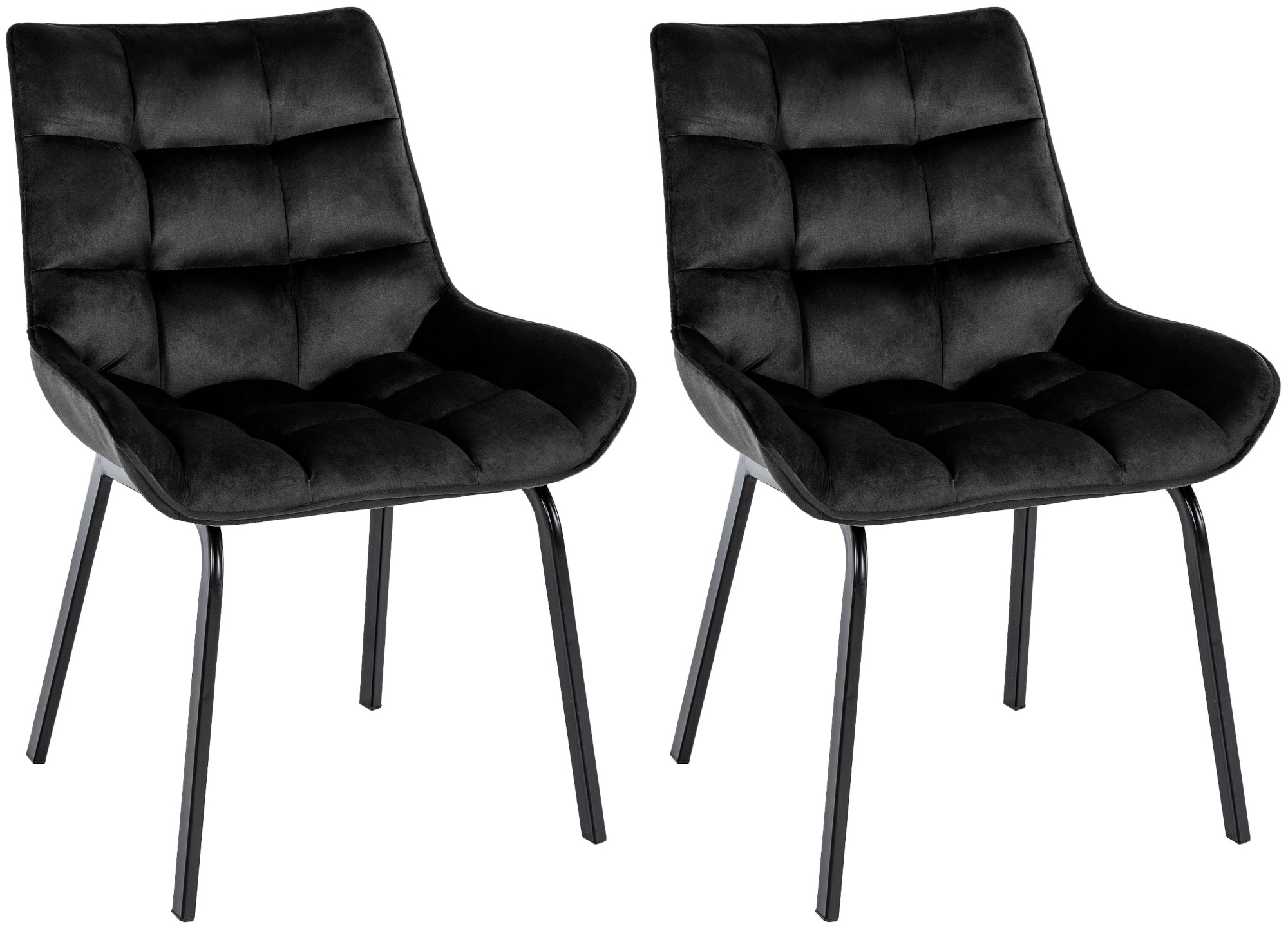 2er Set Stuhl Saranda Samt