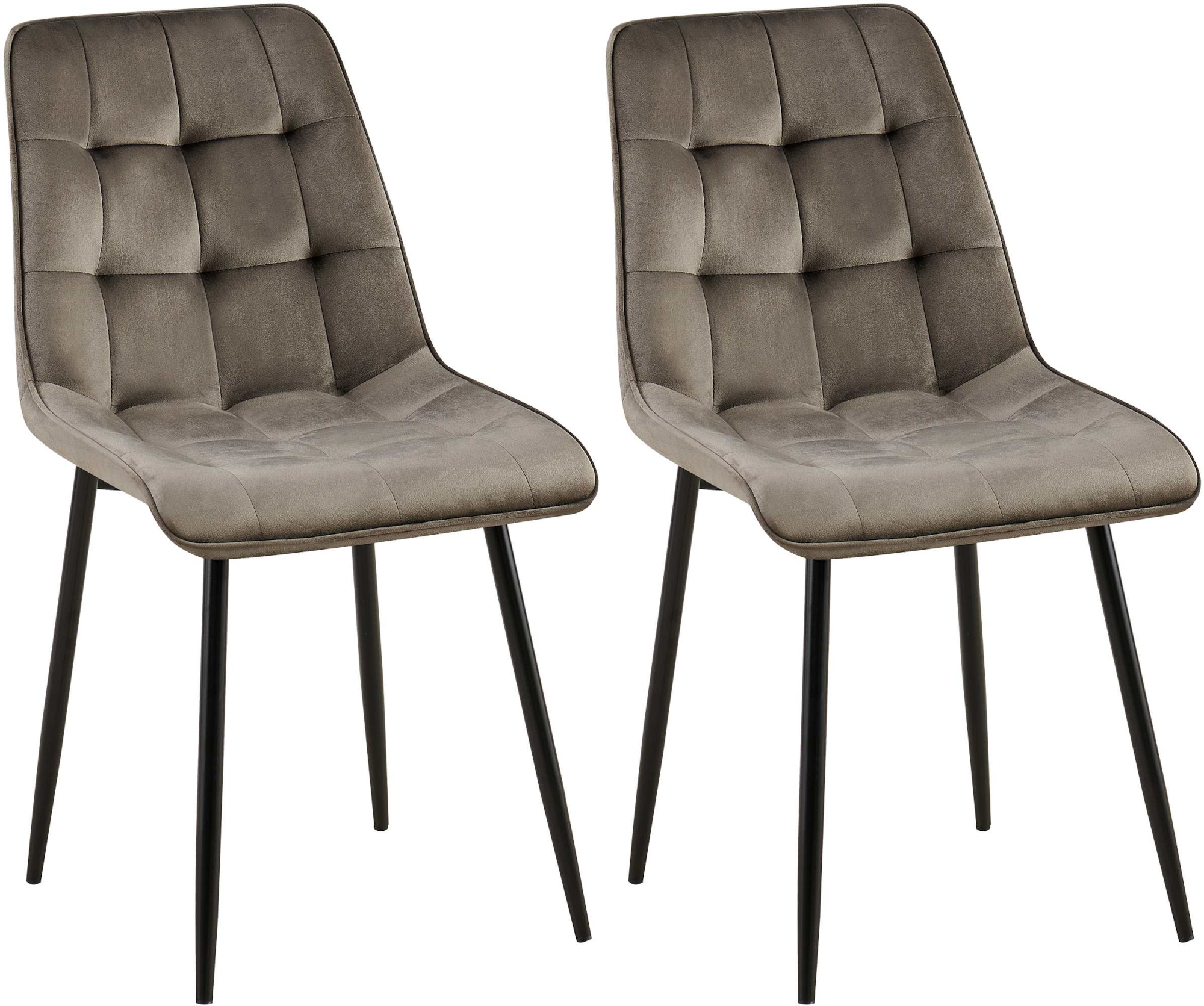 2er Set Esszimmerstuhl Gifford Samt
