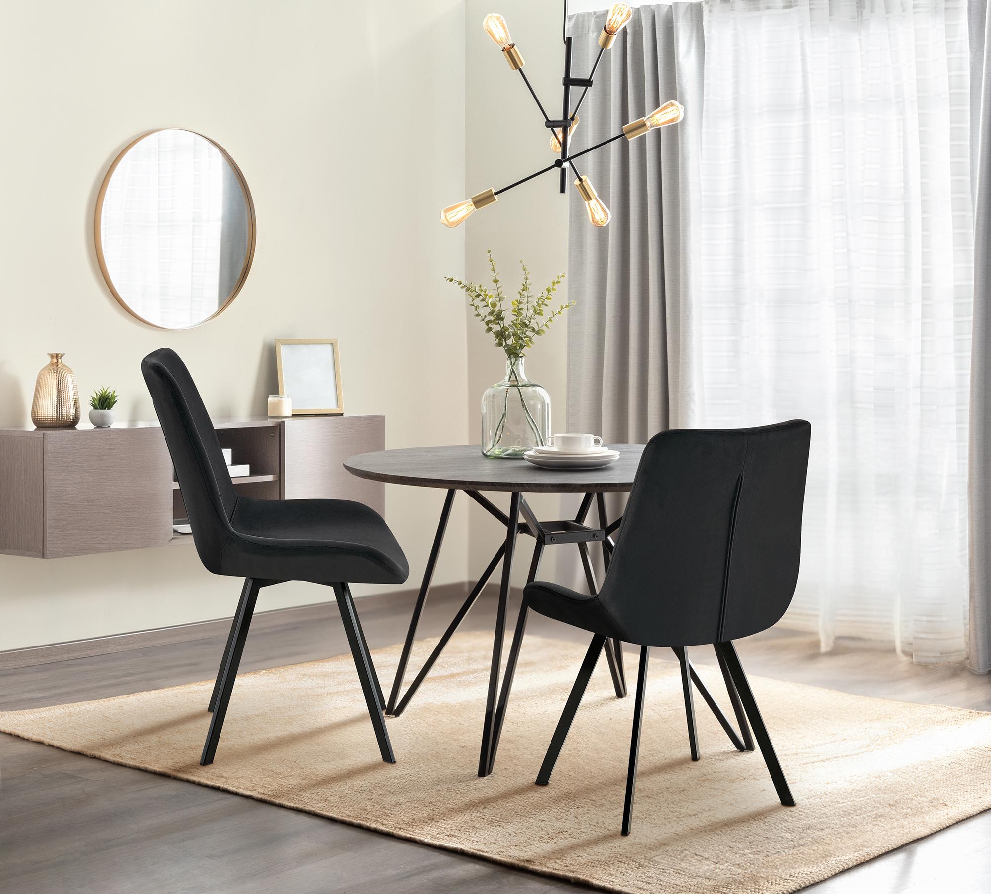 2er Set Esszimmerstuhl Lewes Samt - Image 6