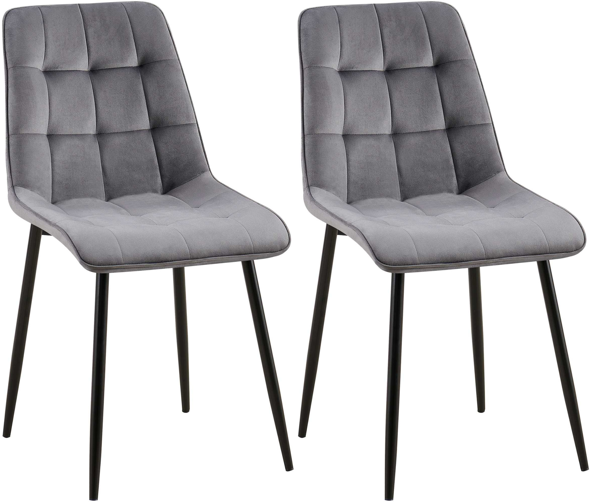 2er Set Esszimmerstuhl Gifford Samt