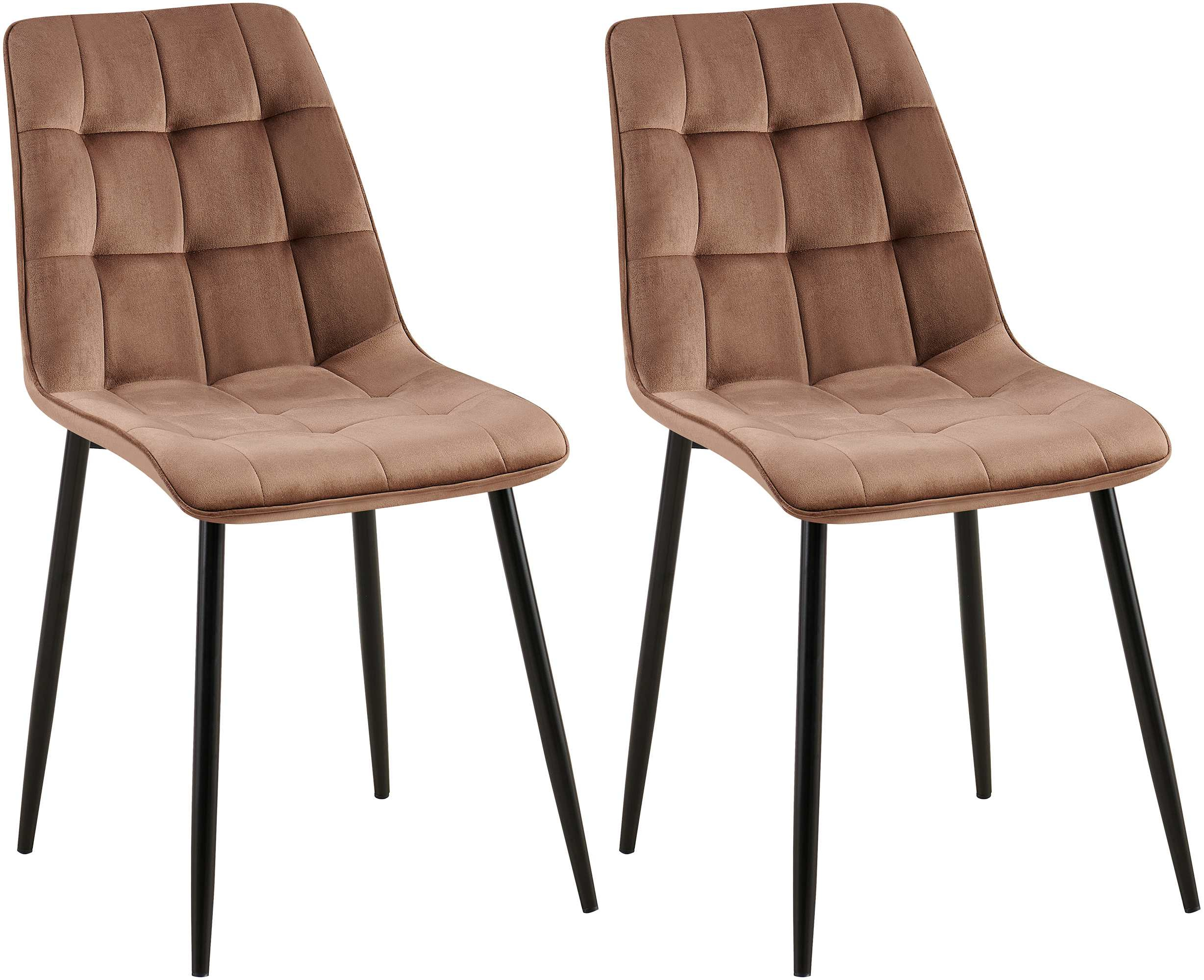 2er Set Esszimmerstuhl Gifford Samt