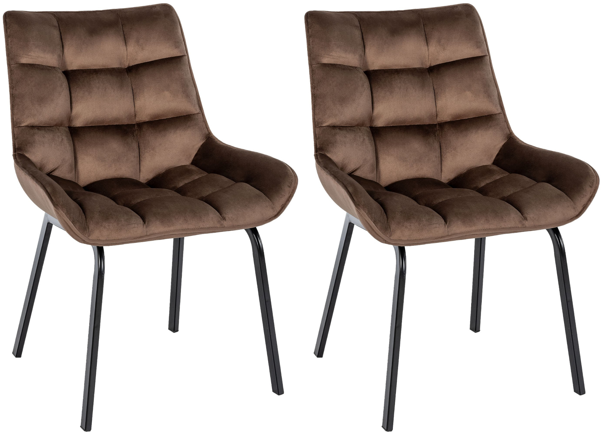 2er Set Stuhl Saranda Samt