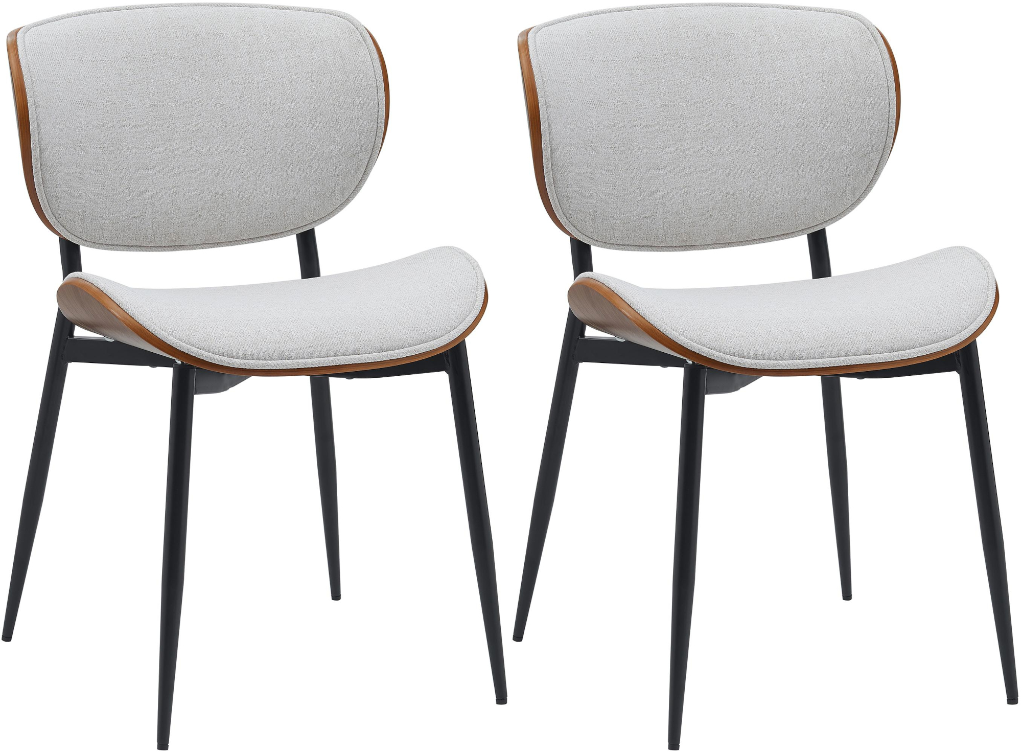 2er Set Esszimmerstuhl Enid Stoff