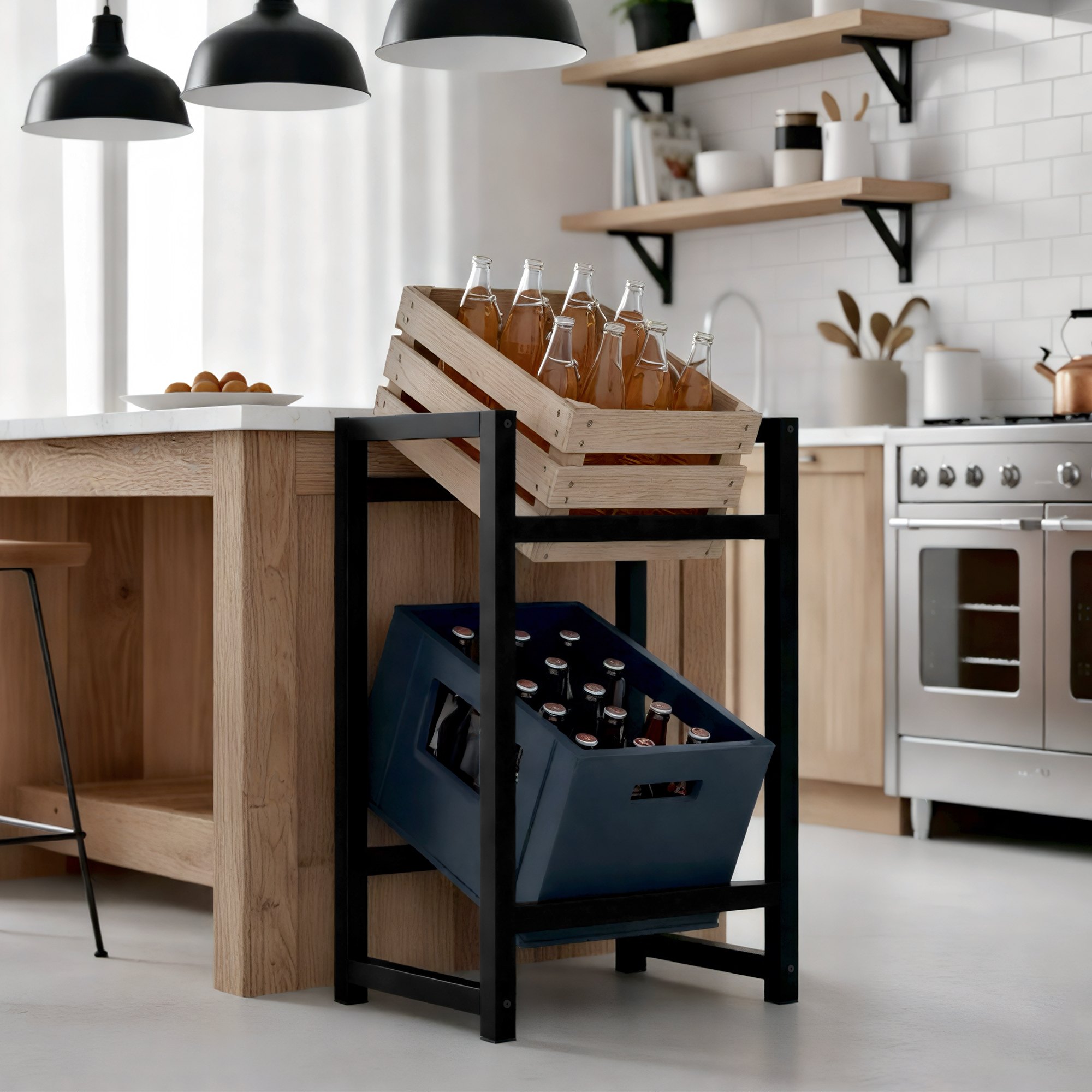 2er Getränkekistenständer Stack