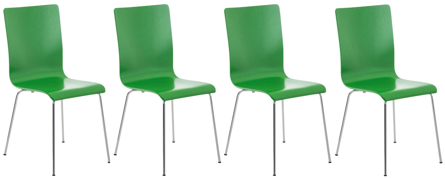 4er Set Besucherstuhl Pepe