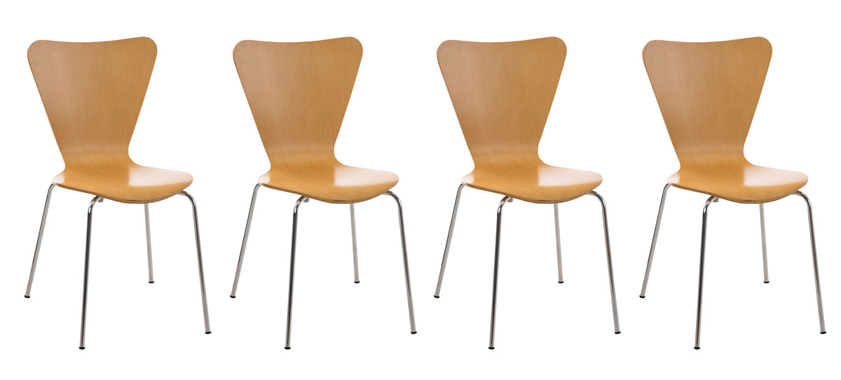 4er Set Besucherstuhl Calisto