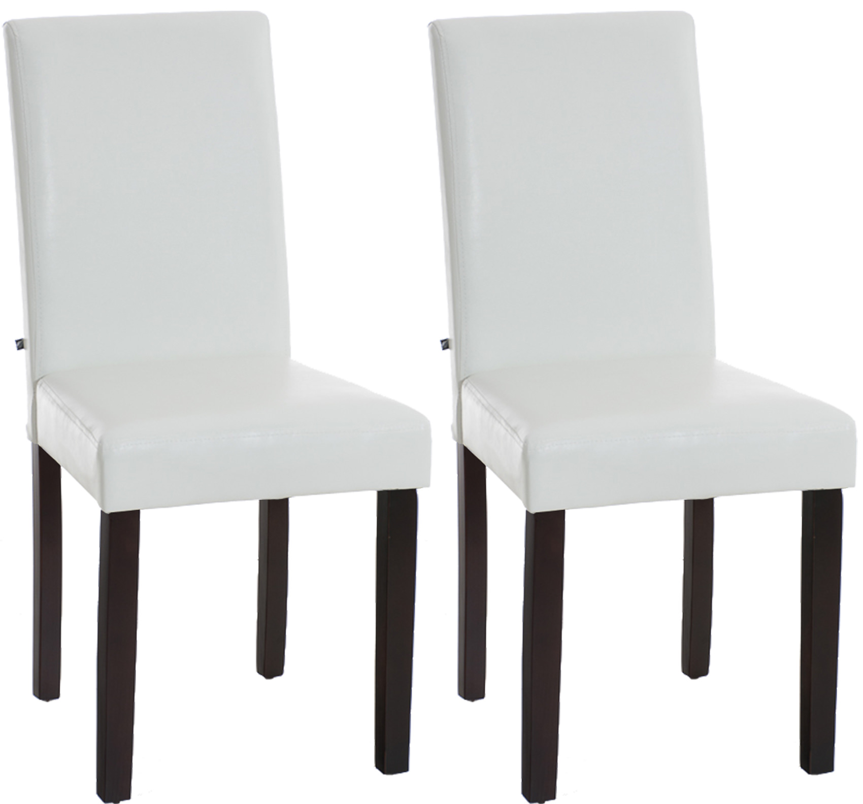 2er Set Esszimmerstuhl Ina Dunkelbraun