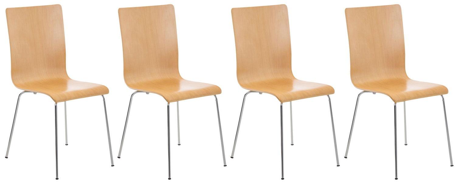 4er Set Besucherstuhl Pepe