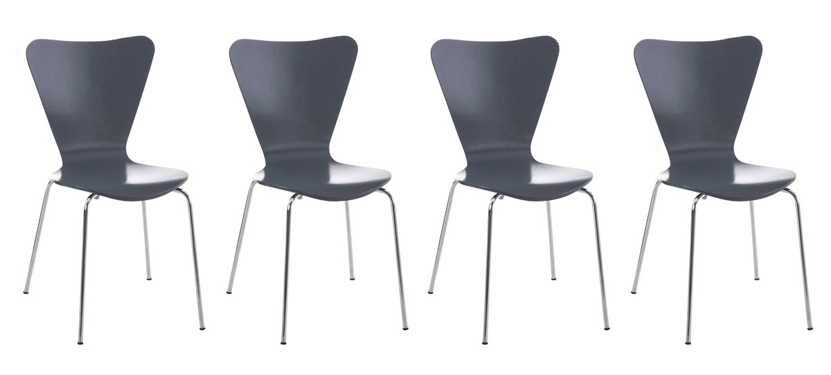 4er Set Besucherstuhl Calisto