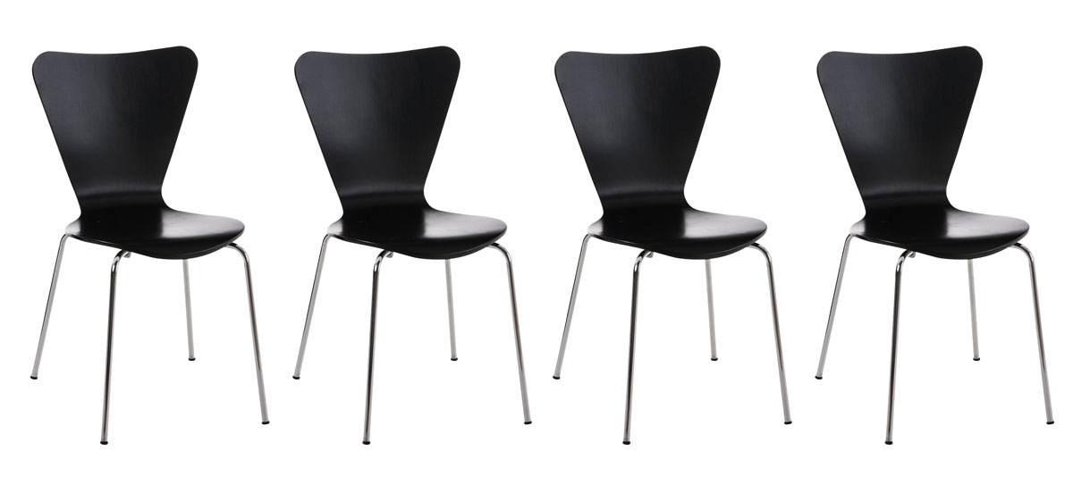 4er Set Besucherstuhl Calisto