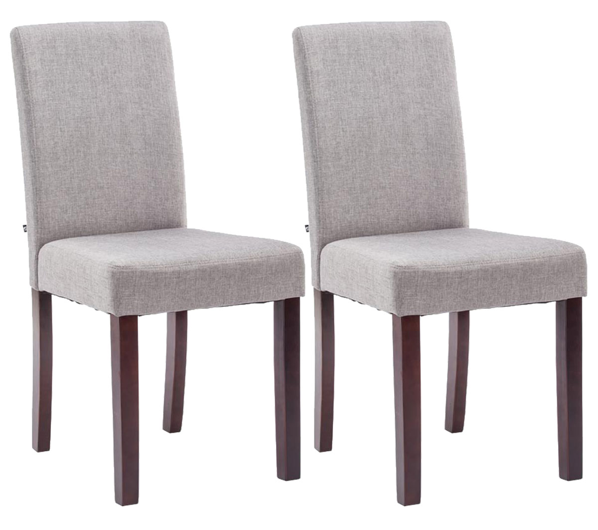 2er Set Esszimmerstuhl Ina Stoff Cappuccino