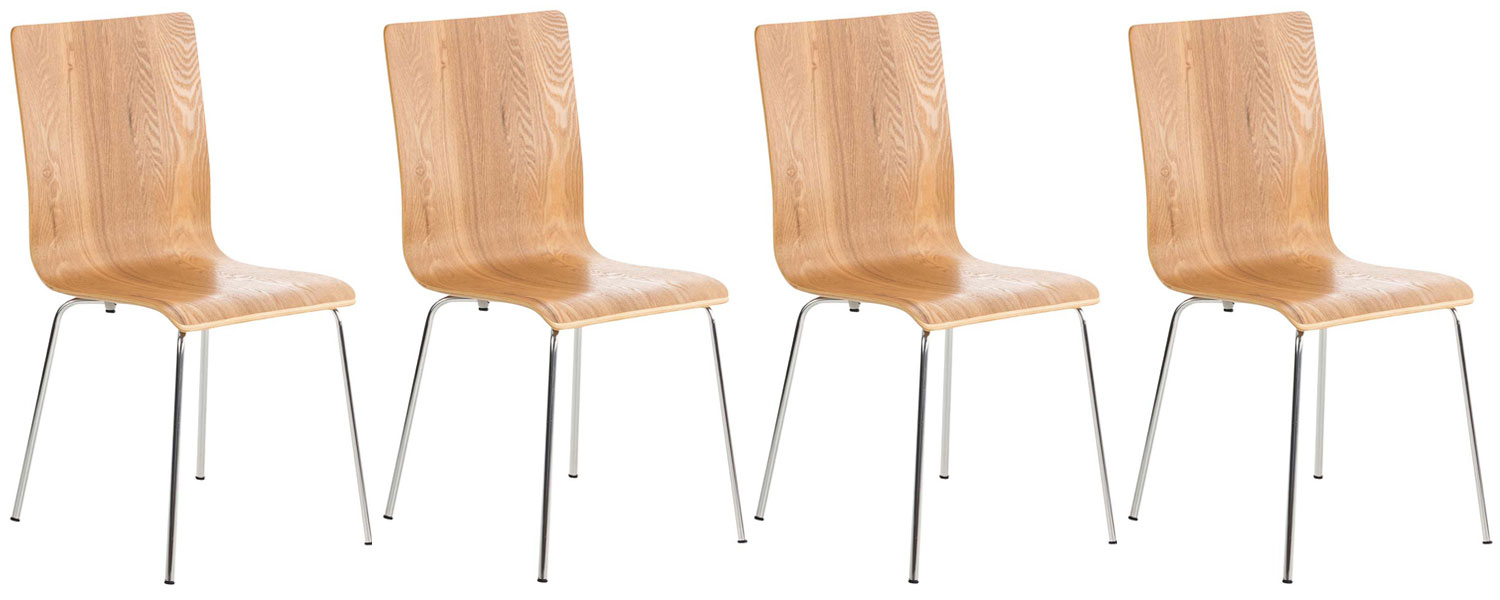 4er Set Besucherstuhl Pepe