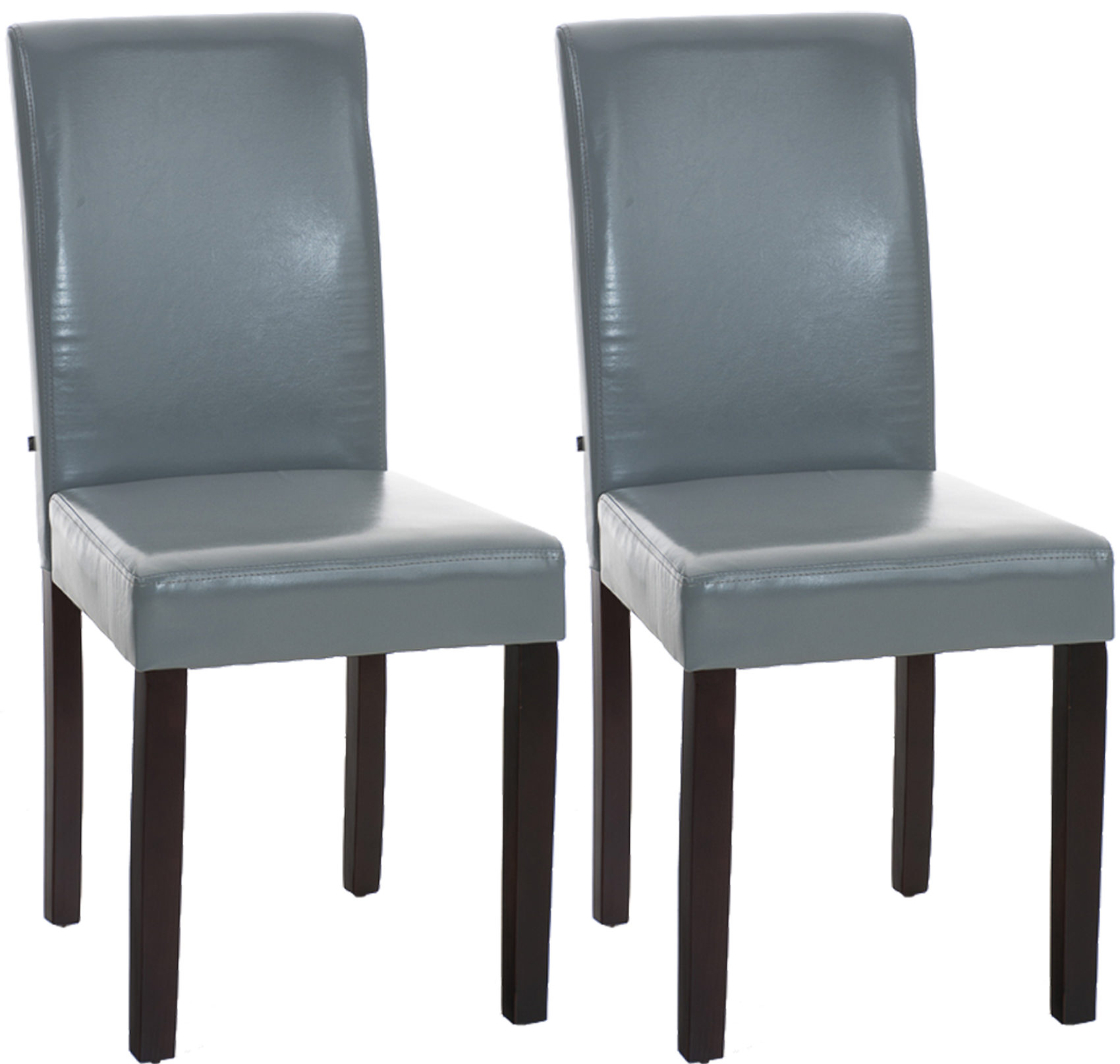 2er Set Esszimmerstuhl Ina Dunkelbraun